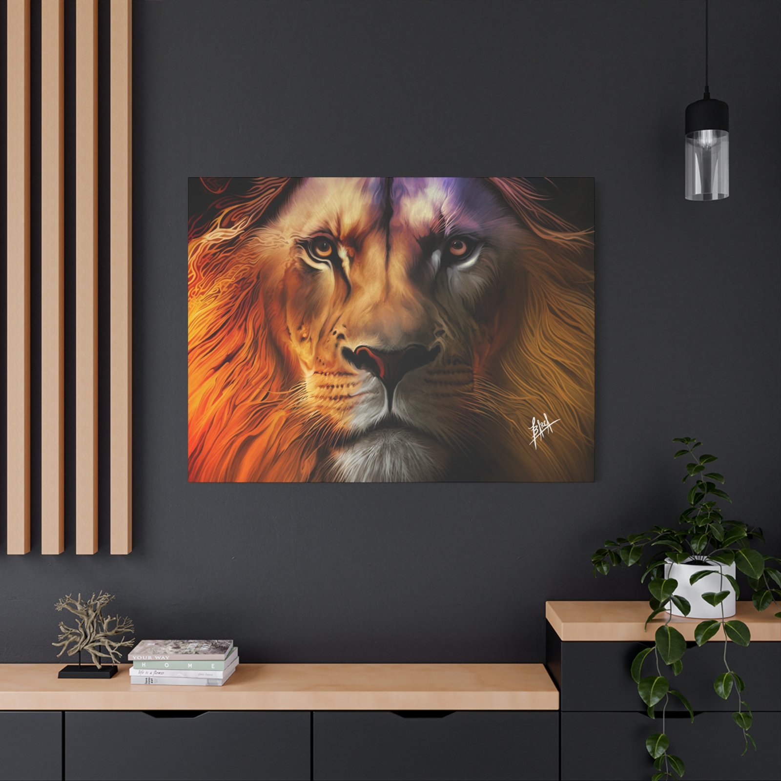 Animal Art Canvas - Majestic Lion Canvas Wall Art, Perfect for Animal Lovers, Home Decor, Gift for Nature Enthusiasts, Living Room Artwork, Bold Lion Portrait - Image 64