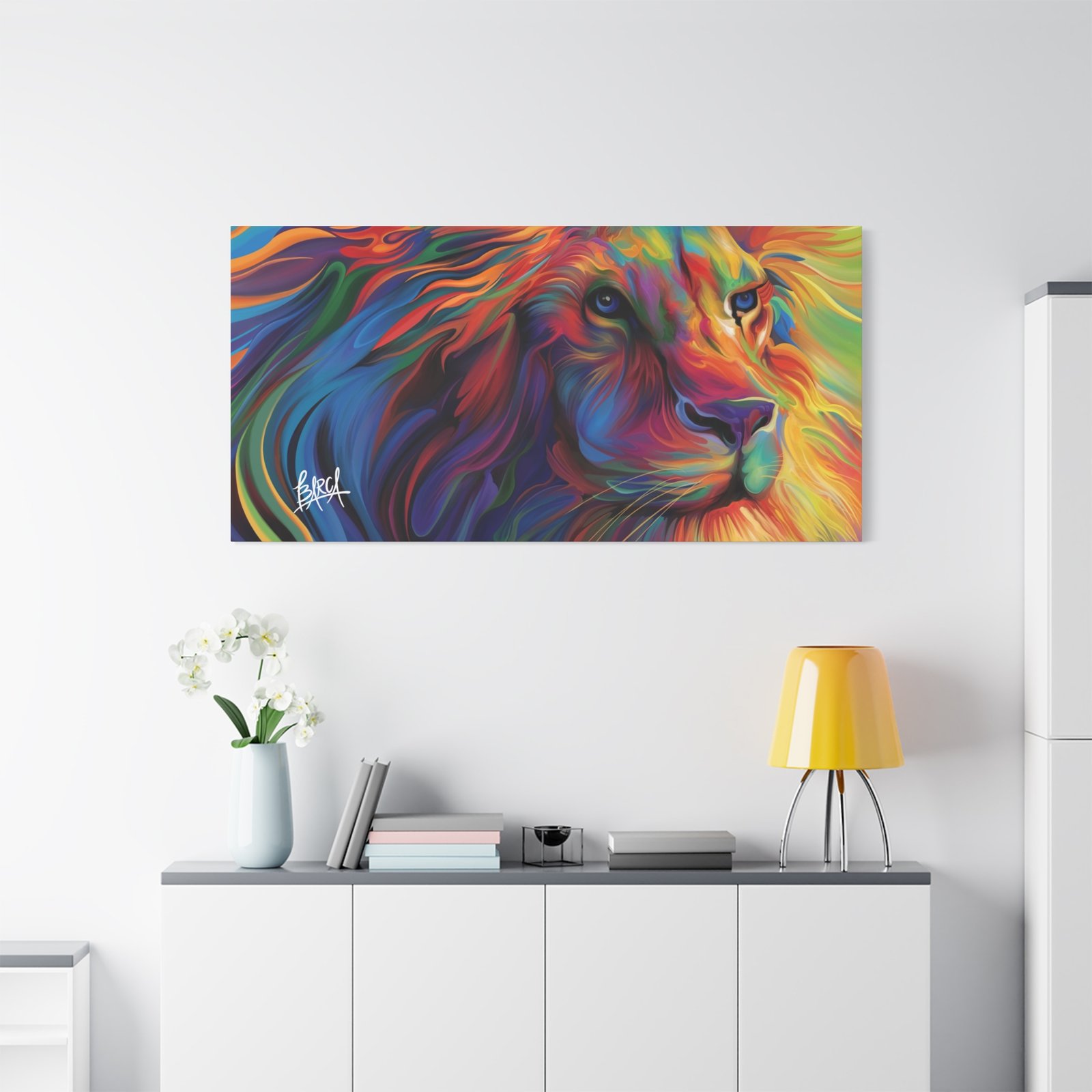 Animal Art Canvas - Vibrant Lion Canvas Art, Colorful Wall Decor, Animal Lover Gift, Bold Home Decoration, African Wildlife Art, Unique Art Piece - Image 79