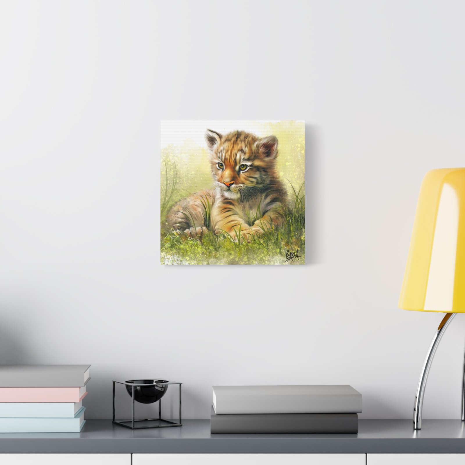 Animal Art Canvas - Tiger Cub Wall Art, Cute Animal Canvas Print for Nursery Decor, Baby Shower Gift, Wildlife Lover's Home Decor, Kid's Room Decoration - Image 11
