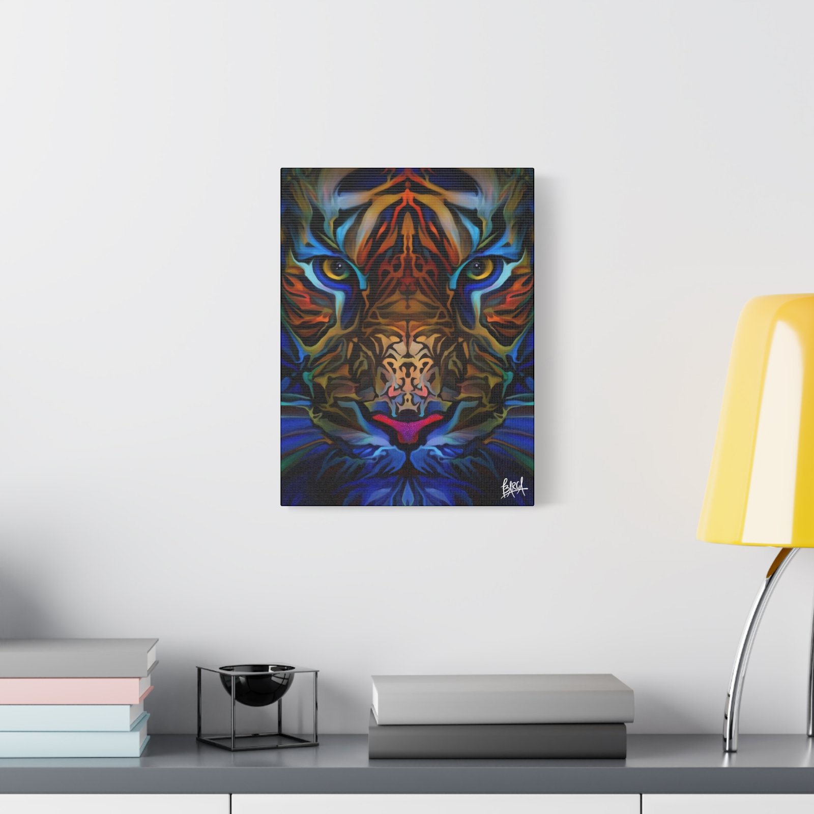 Animal Art Canvas - Portrait Vibrant Tiger Canvas Wall Art, Colorful Animal Decor, Modern Home Aesthetic, Gift for Art Lovers, Unique Wildlife Artwork - Image 15