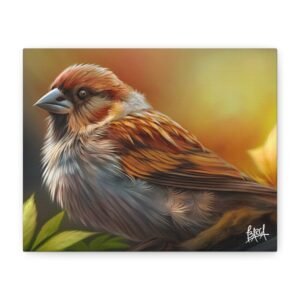 Animal Art Canvas - Vibrant Bird Wall Art, Stretched Canvas Print, Home Décor, Nature Lover Gift, Inspirational Art, Living Room Decor, Spring Decor