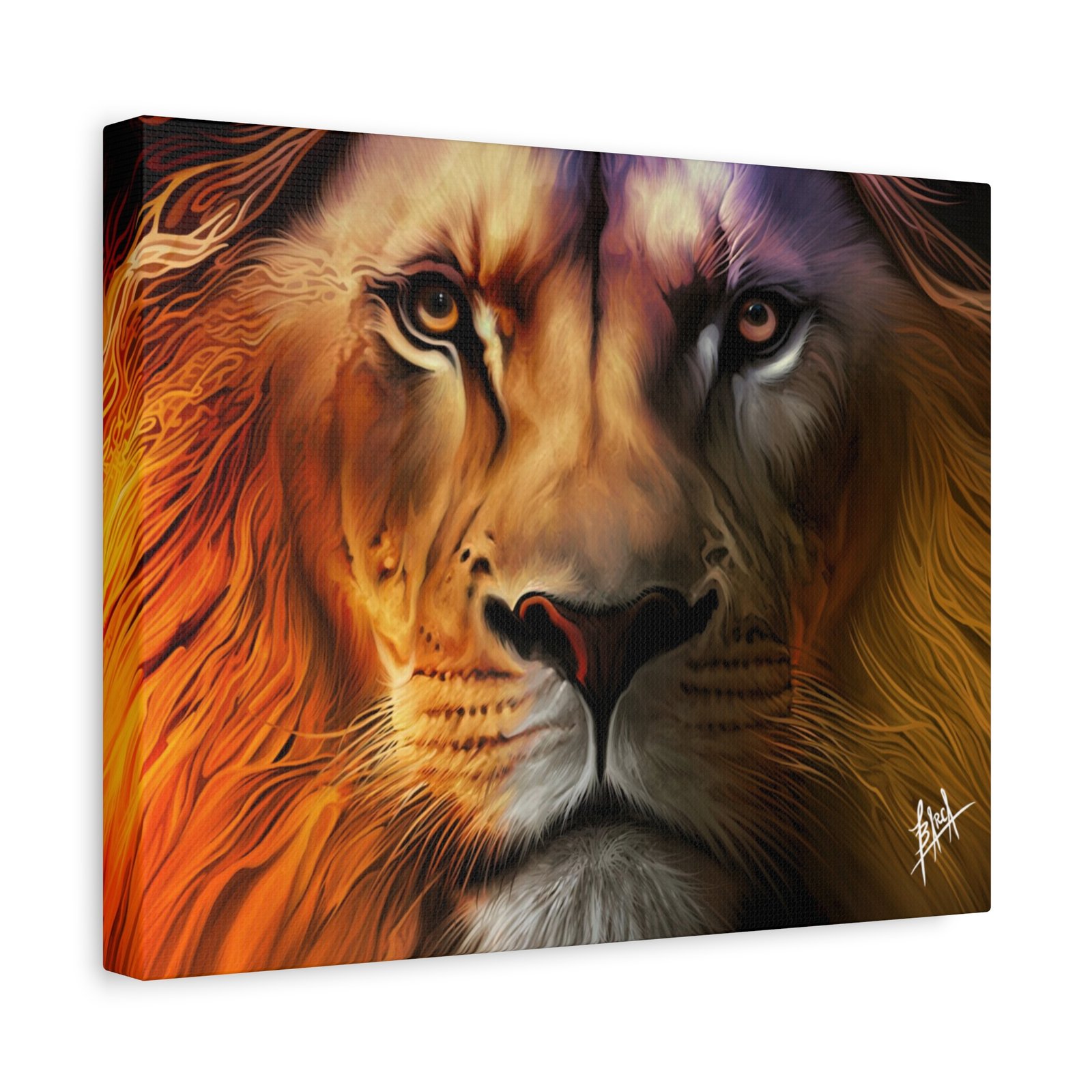 Animal Art Canvas - Majestic Lion Canvas Wall Art, Perfect for Animal Lovers, Home Decor, Gift for Nature Enthusiasts, Living Room Artwork, Bold Lion Portrait - Image 10