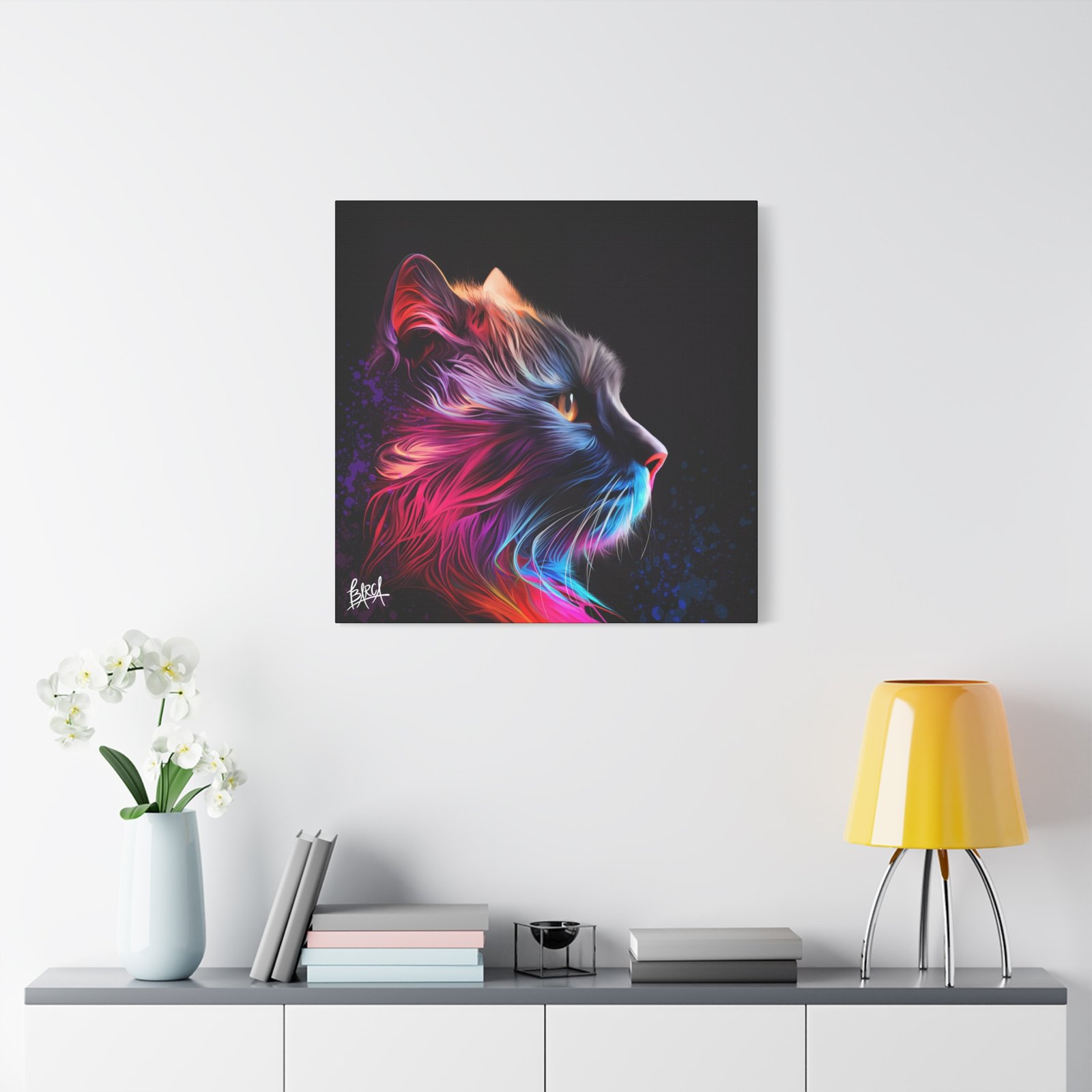 Animal Art Canvas - Vibrant Cat Wall Art Canvas, Colorful Pet Decor, Home Decoration, Gift for Cat Lovers, Feline Art Print, Animal Lover Gift - Image 31
