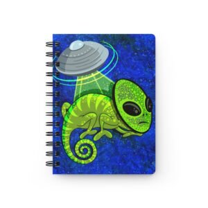 Chamo Pop Art - Alien-Themed Spiral Bound Journal, Perfect for Sci-Fi Lovers, Note Taking, Gift for Students, Creative Writing, Journaling