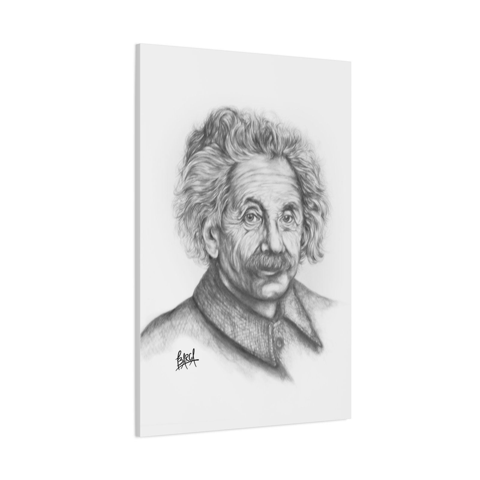 Graphite Pencil Sketch - Stylish Matte Canvas Print, Einstein Art Decor, Wall Art, Office Decor, Educational Gift, Art Lover Gift - Image 50