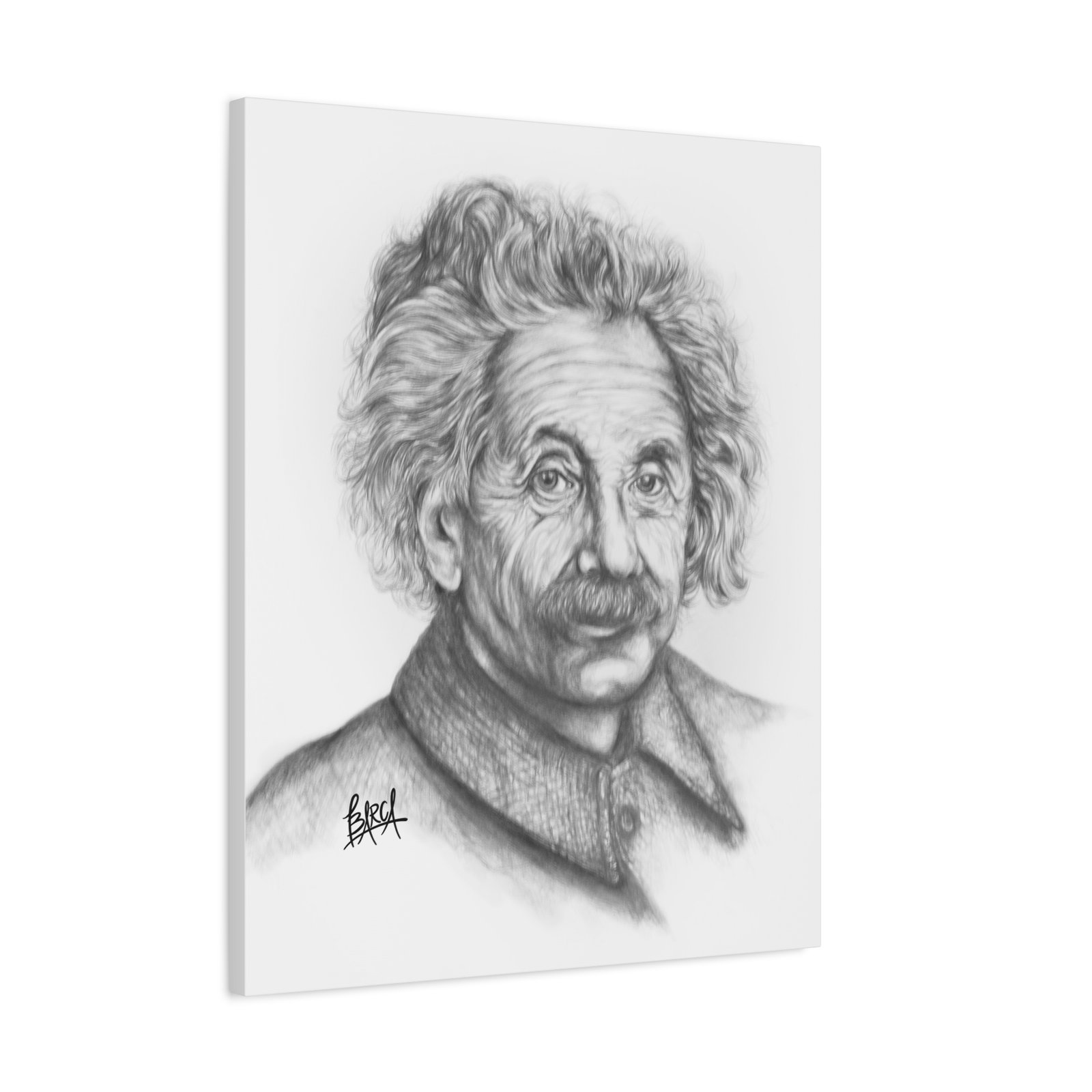 Graphite Pencil Sketch - Stylish Matte Canvas Print, Einstein Art Decor, Wall Art, Office Decor, Educational Gift, Art Lover Gift - Image 34