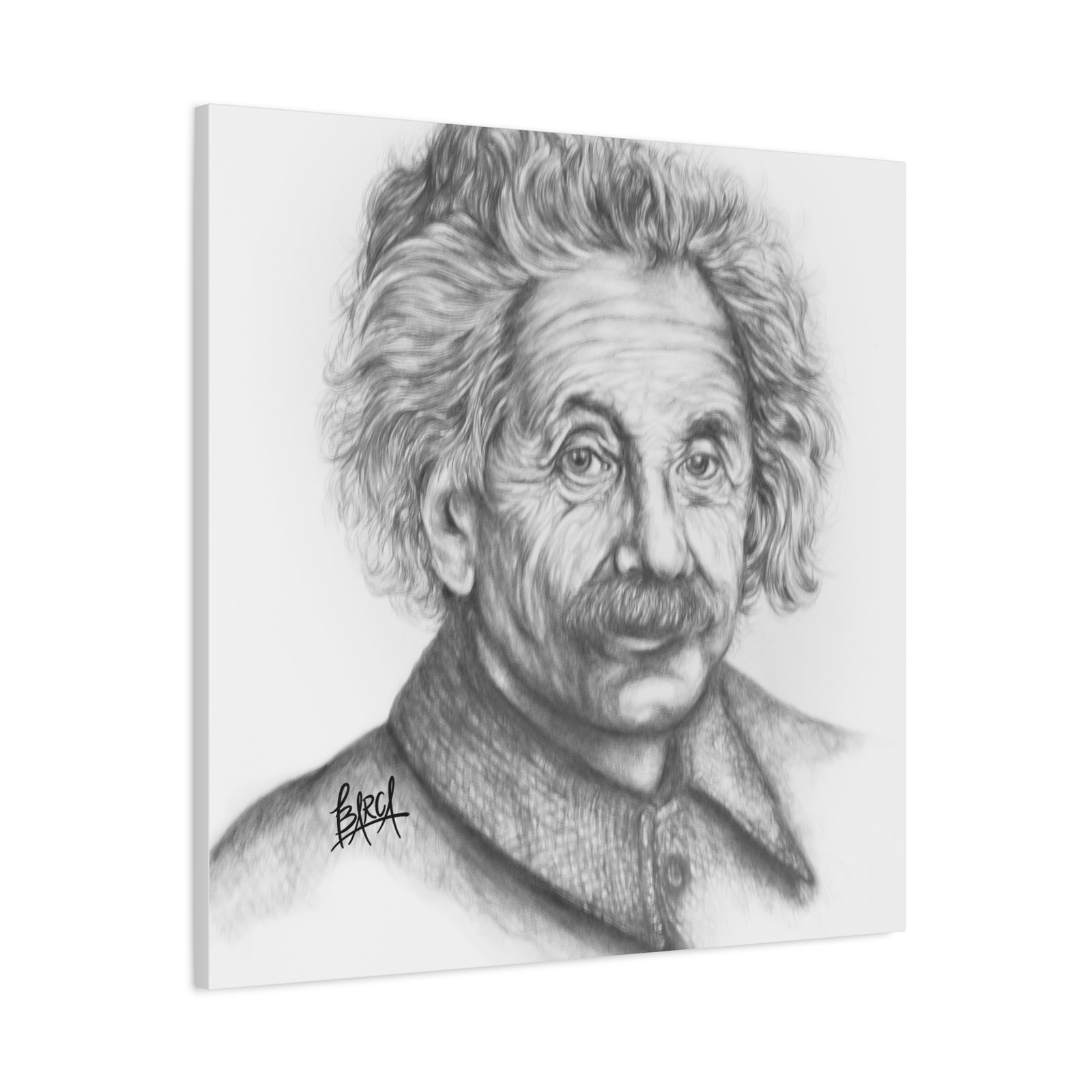 Graphite Pencil Sketch - Stylish Matte Canvas Print, Einstein Art Decor, Wall Art, Office Decor, Educational Gift, Art Lover Gift - Image 94
