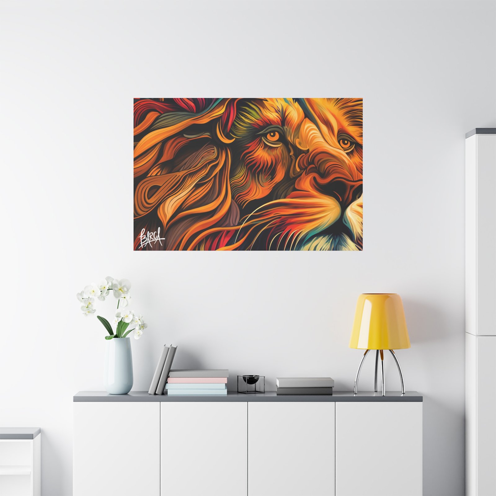 Animal Art Canvas - Colorful Lion Canvas Art, Wall Decor, Animal Portrait, Vibrant Home Decor, Wildlife Art, Gift for Animal Lovers, Modern Art Piece - Image 55