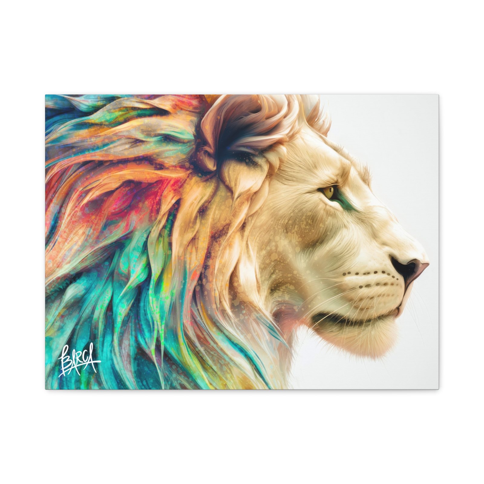Animal Art Canvas - Vibrant Lion Canvas Wall Art, Colorful Stretched Canvas, Home Decor, Animal Art, Gift for Animal Lovers, Living Room Decoration - Image 21