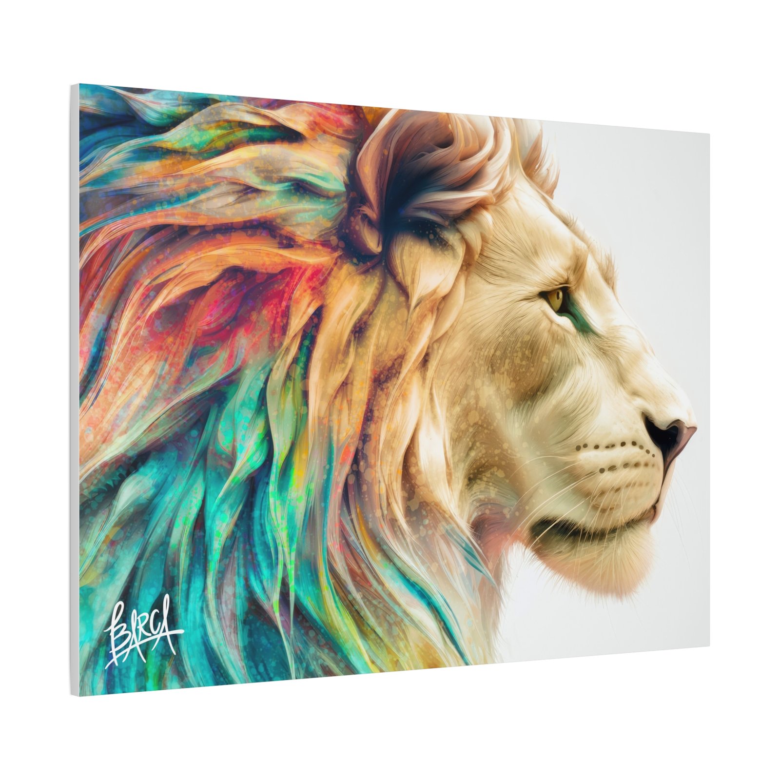 Animal Art Canvas - Vibrant Lion Canvas Wall Art, Colorful Stretched Canvas, Home Decor, Animal Art, Gift for Animal Lovers, Living Room Decoration - Image 54