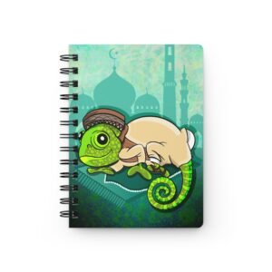 Chamo Pop Art - Colorful Muslim Islamic Chameleon Spiral Bound Journal | Creative Writing Notebook, Travel Diary, Gift for Students, Art Journal, Unique Stationery