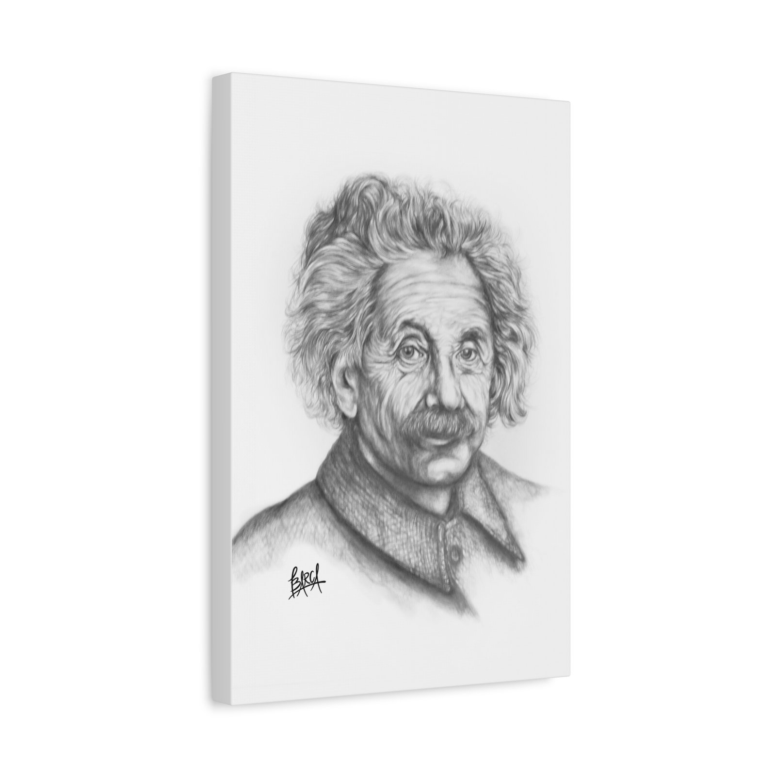 Graphite Pencil Sketch - Stylish Matte Canvas Print, Einstein Art Decor, Wall Art, Office Decor, Educational Gift, Art Lover Gift - Image 18
