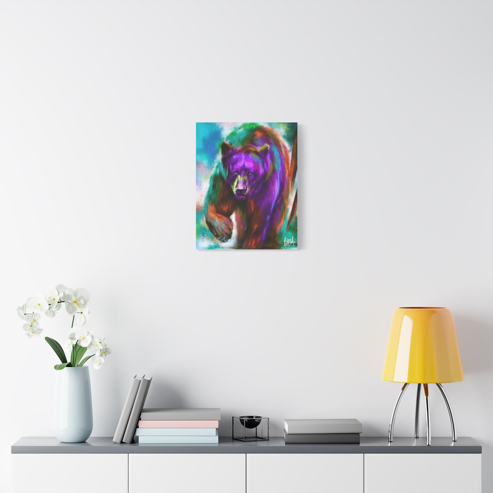 Animal Art Canvas - Portrait Vibrant Bear Canvas Art, Colorful Wall Decor, Animal Lover Gift, Colorful Home Decor, Wildlife Artwork, Unique Art Piece - Image 19