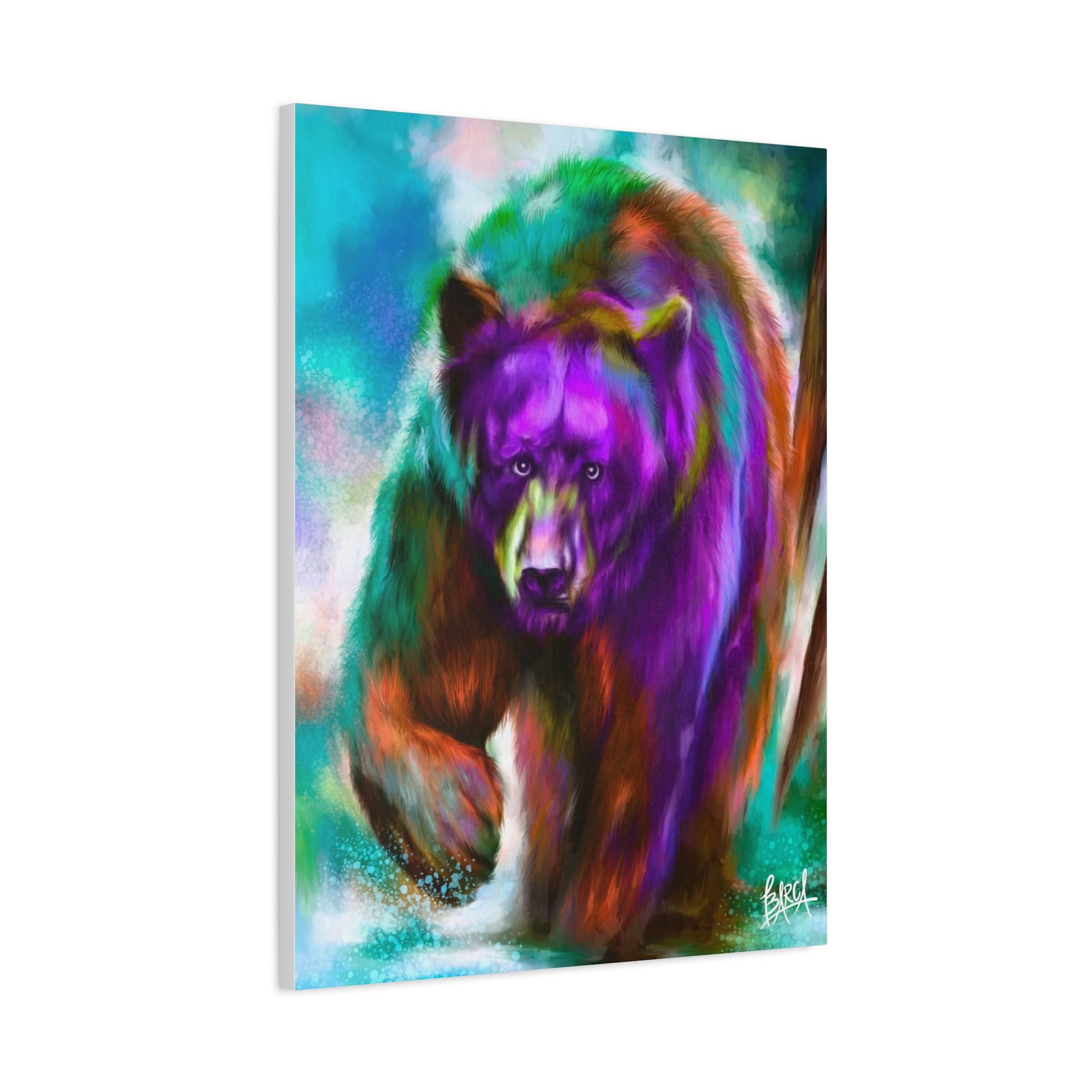 Animal Art Canvas - Portrait Vibrant Bear Canvas Art, Colorful Wall Decor, Animal Lover Gift, Colorful Home Decor, Wildlife Artwork, Unique Art Piece - Image 42