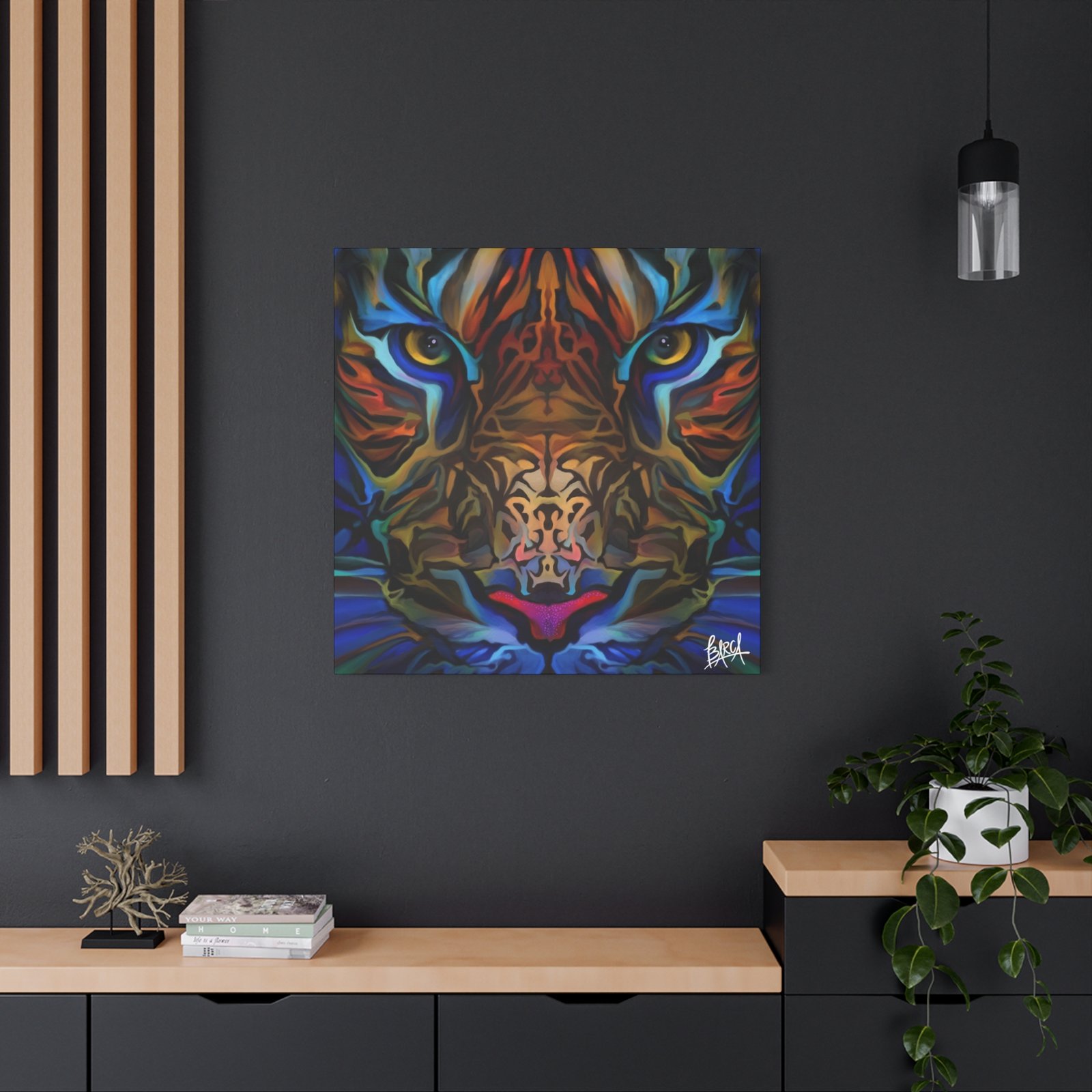 Animal Art Canvas - Portrait Vibrant Tiger Canvas Wall Art, Colorful Animal Decor, Modern Home Aesthetic, Gift for Art Lovers, Unique Wildlife Artwork - Image 108