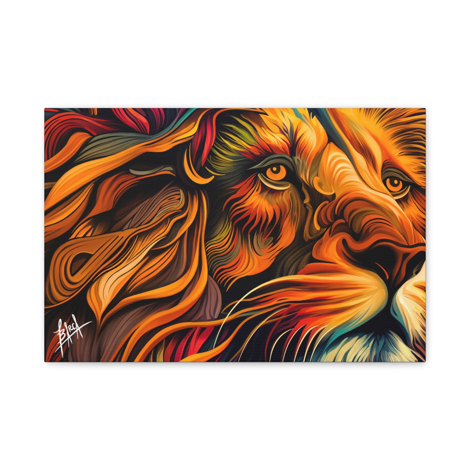 Animal Art Canvas - Vibrant Lion Canvas Art | Colorful Wall Decor, Animal Lover Gift, Living Room Accent, Nature Inspired Decoration, Unique Home Art - Image 17