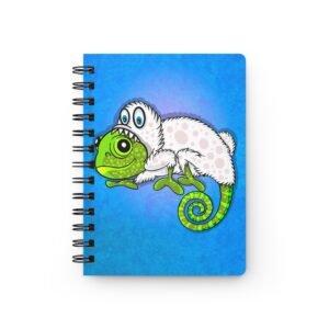 Chamo Pop Art - Whimsical Yeti Chameleon Spiral Journal, Cute Sketchbook, Creative Writing Notebook, Gift for Kids, Fun Journal for Artists
