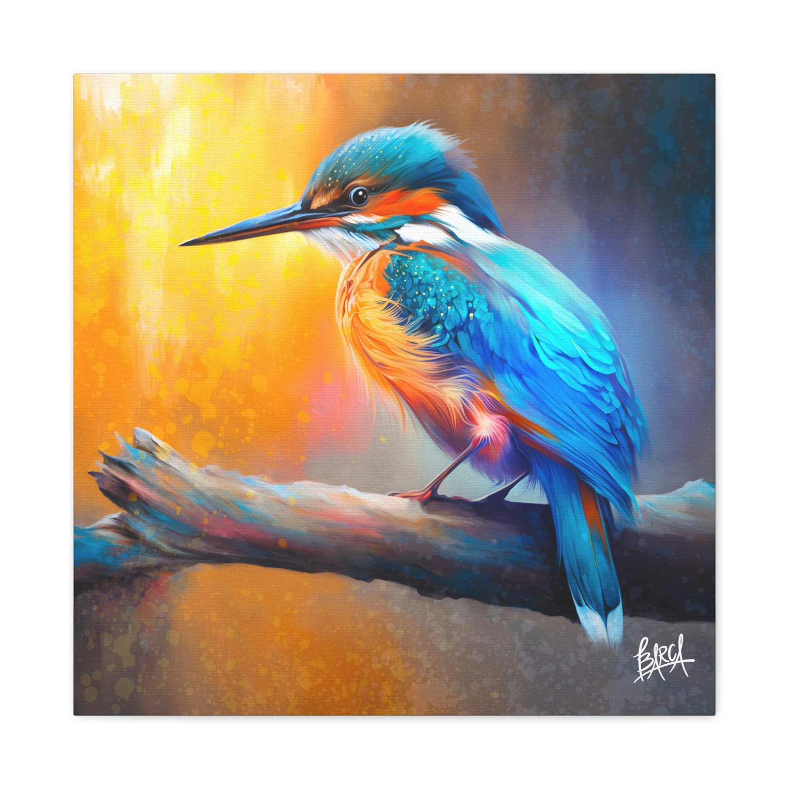 Animal Art Canvas - Colorful Bird Canvas Art, Stretched Wall Decor, Nature Lover Gift, Home Decoration, Bird Painting for Birdwatchers, Wildlife Art - Image 25