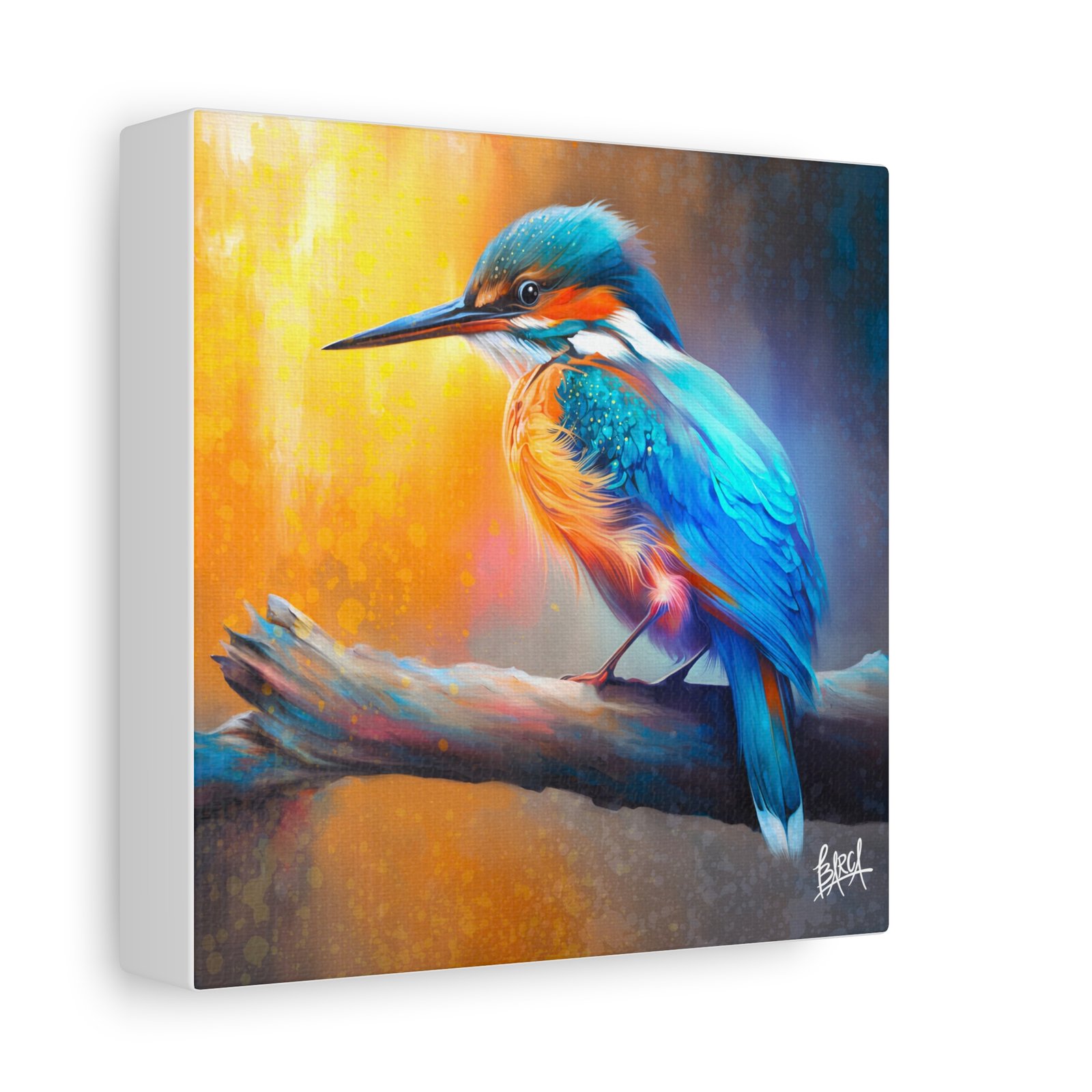 Animal Art Canvas - Colorful Bird Canvas Art, Stretched Wall Decor, Nature Lover Gift, Home Decoration, Bird Painting for Birdwatchers, Wildlife Art - Image 2
