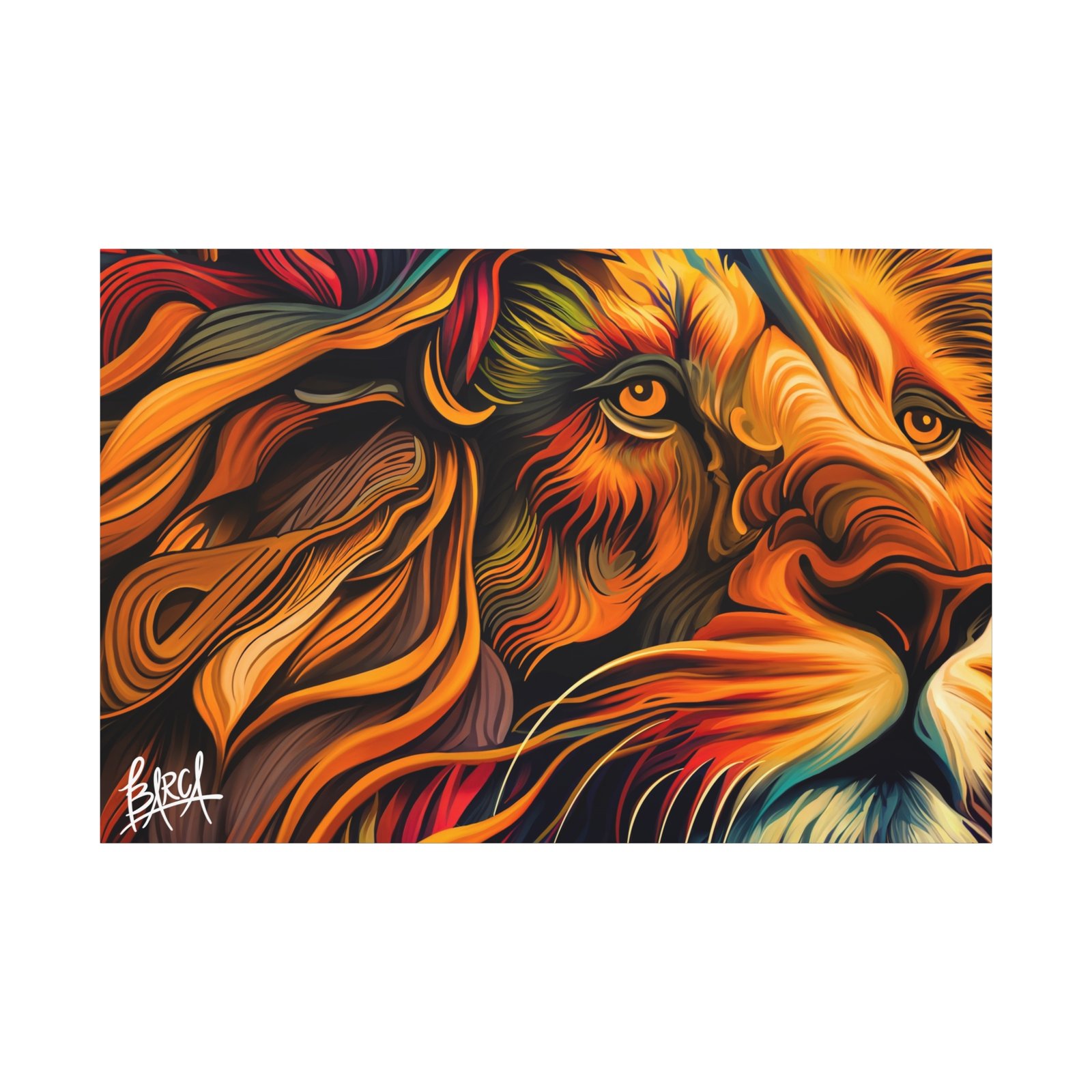 Animal Art Canvas - Colorful Lion Canvas Art, Wall Decor, Animal Portrait, Vibrant Home Decor, Wildlife Art, Gift for Animal Lovers, Modern Art Piece - Image 61
