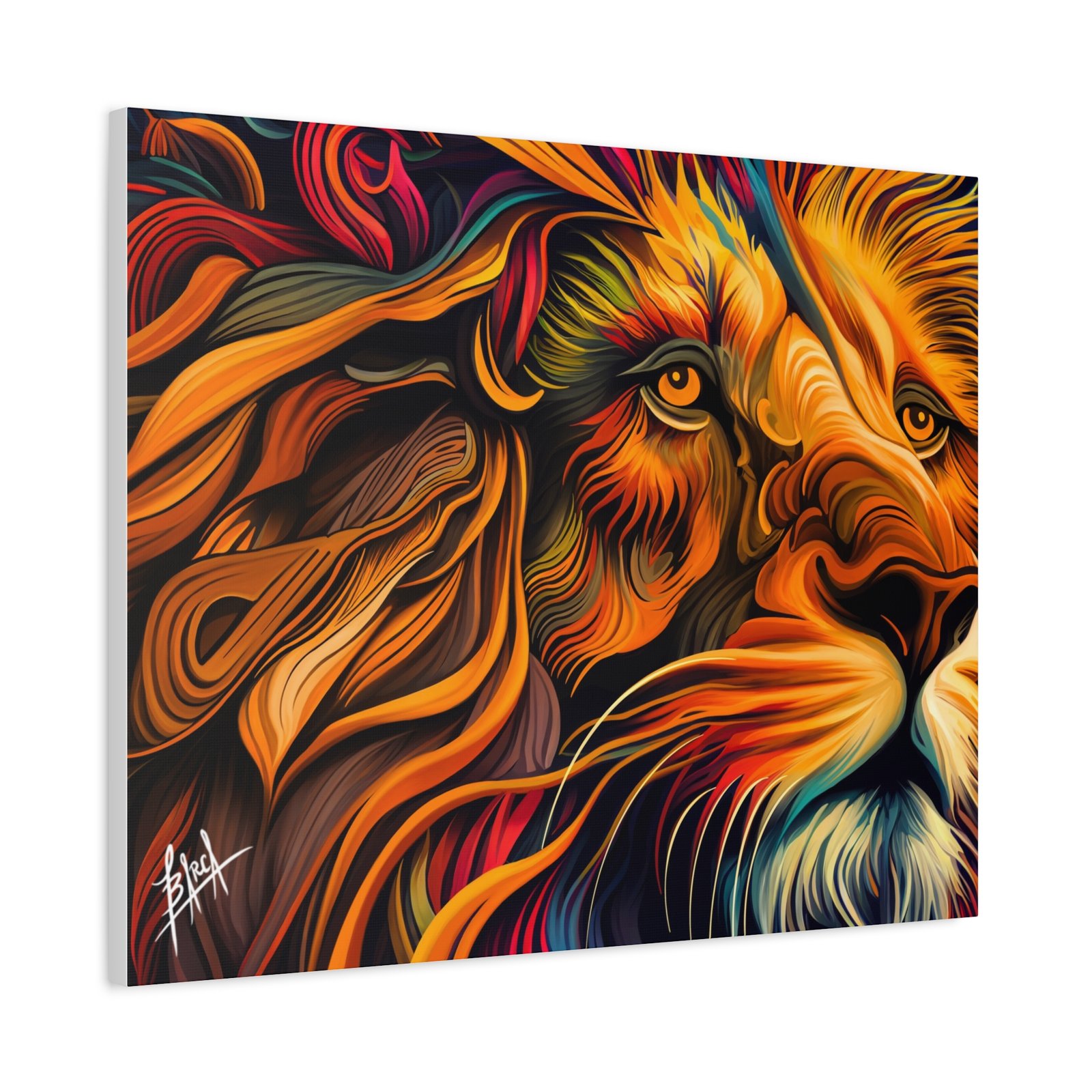 Animal Art Canvas - Vibrant Lion Canvas Art | Colorful Wall Decor, Animal Lover Gift, Living Room Accent, Nature Inspired Decoration, Unique Home Art - Image 38