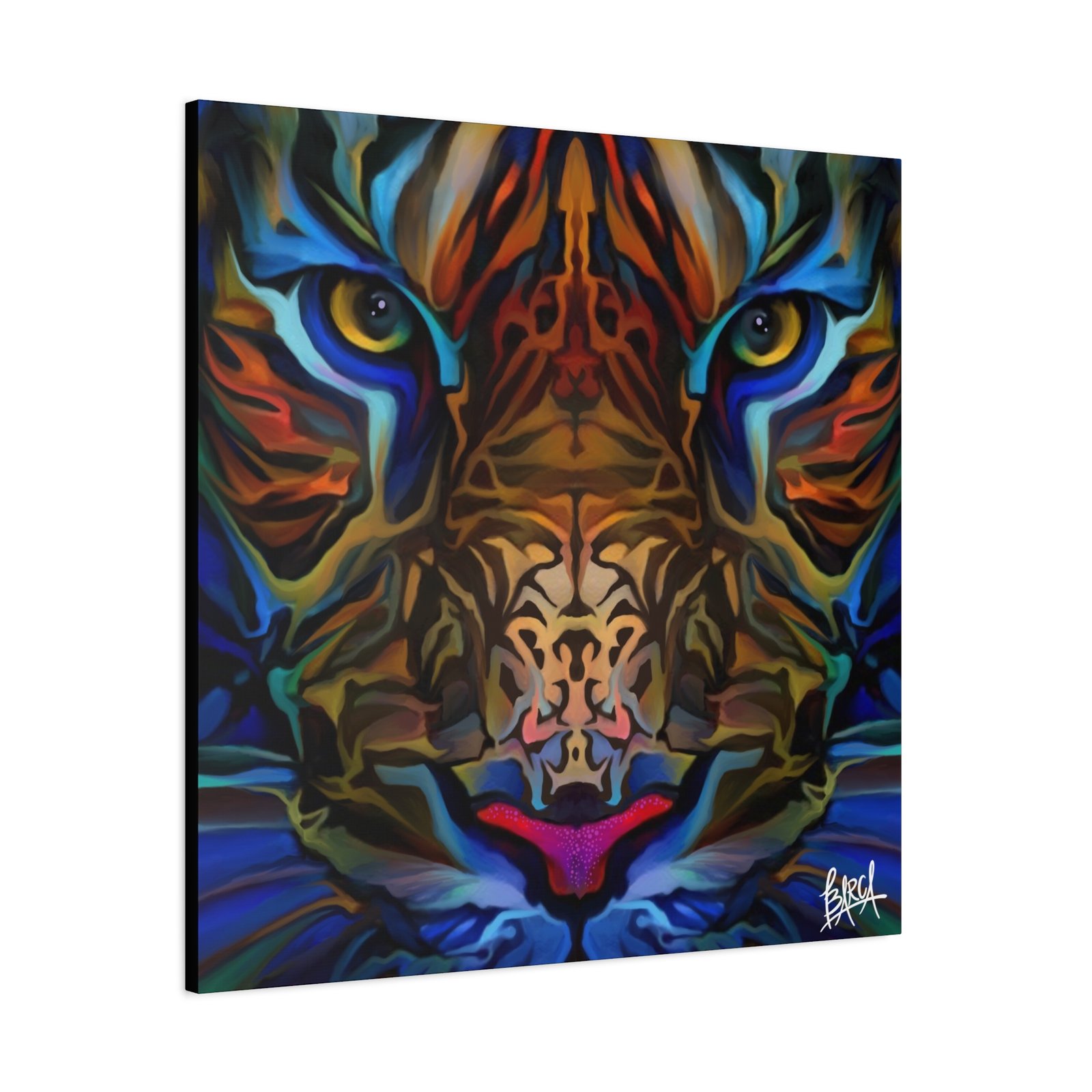 Animal Art Canvas - Portrait Vibrant Tiger Canvas Wall Art, Colorful Animal Decor, Modern Home Aesthetic, Gift for Art Lovers, Unique Wildlife Artwork - Image 106