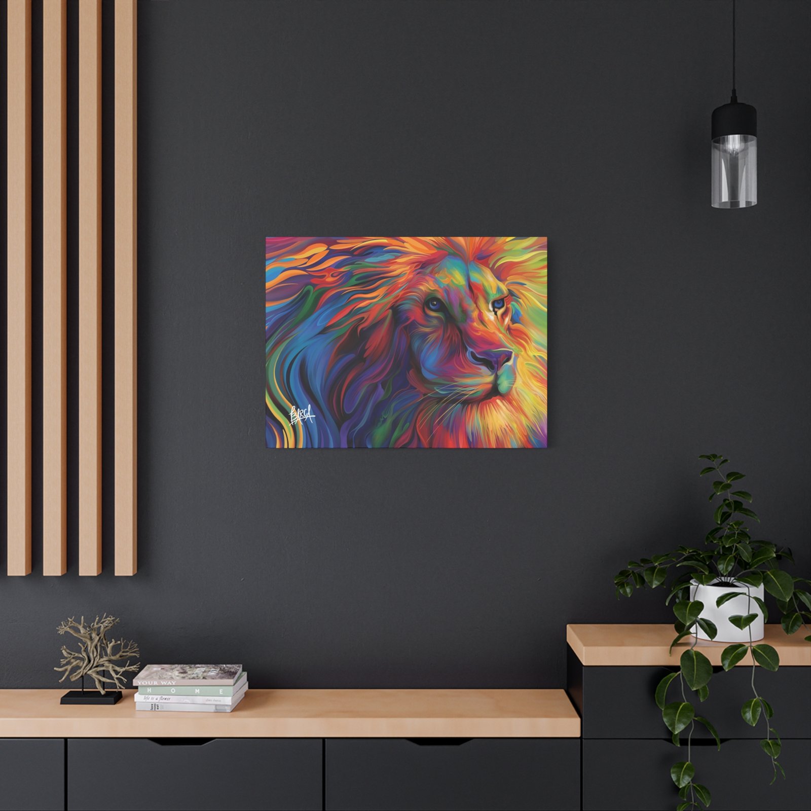Animal Art Canvas - Vibrant Lion Canvas Art, Colorful Wall Decor, Animal Lover Gift, Bold Home Decoration, African Wildlife Art, Unique Art Piece - Image 52