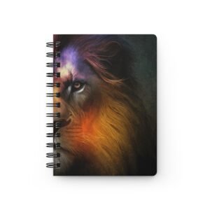 Animal Art Cat - Majestic Lion Spiral Bound Journal | Artful Notebook for Creatives, Artists, Lion Lovers, Gift Idea, Writing Journal