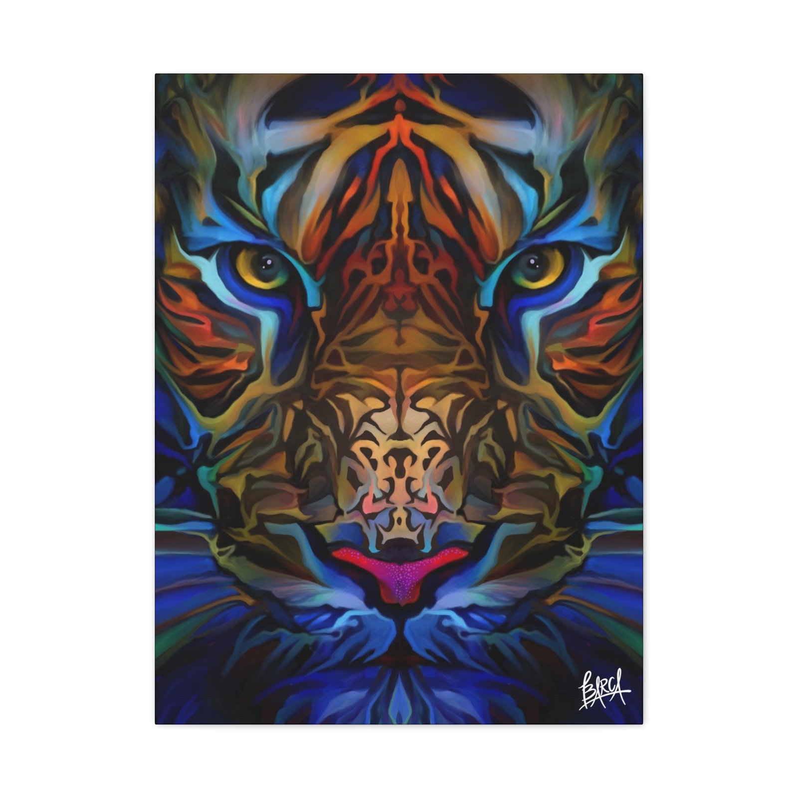 Animal Art Canvas - Portrait Vibrant Tiger Canvas Wall Art, Colorful Animal Decor, Modern Home Aesthetic, Gift for Art Lovers, Unique Wildlife Artwork - Image 45