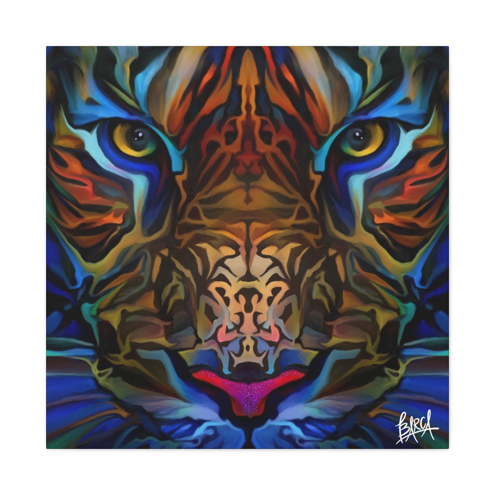 Animal Art Canvas - Portrait Vibrant Tiger Canvas Wall Art, Colorful Animal Decor, Modern Home Aesthetic, Gift for Art Lovers, Unique Wildlife Artwork - Image 101