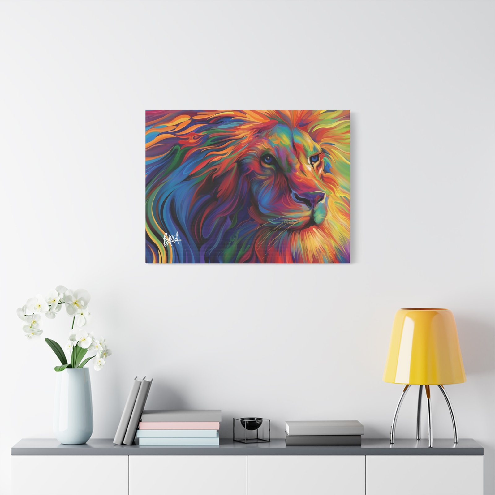 Animal Art Canvas - Vibrant Lion Canvas Art, Colorful Wall Decor, Animal Lover Gift, Bold Home Decoration, African Wildlife Art, Unique Art Piece - Image 51