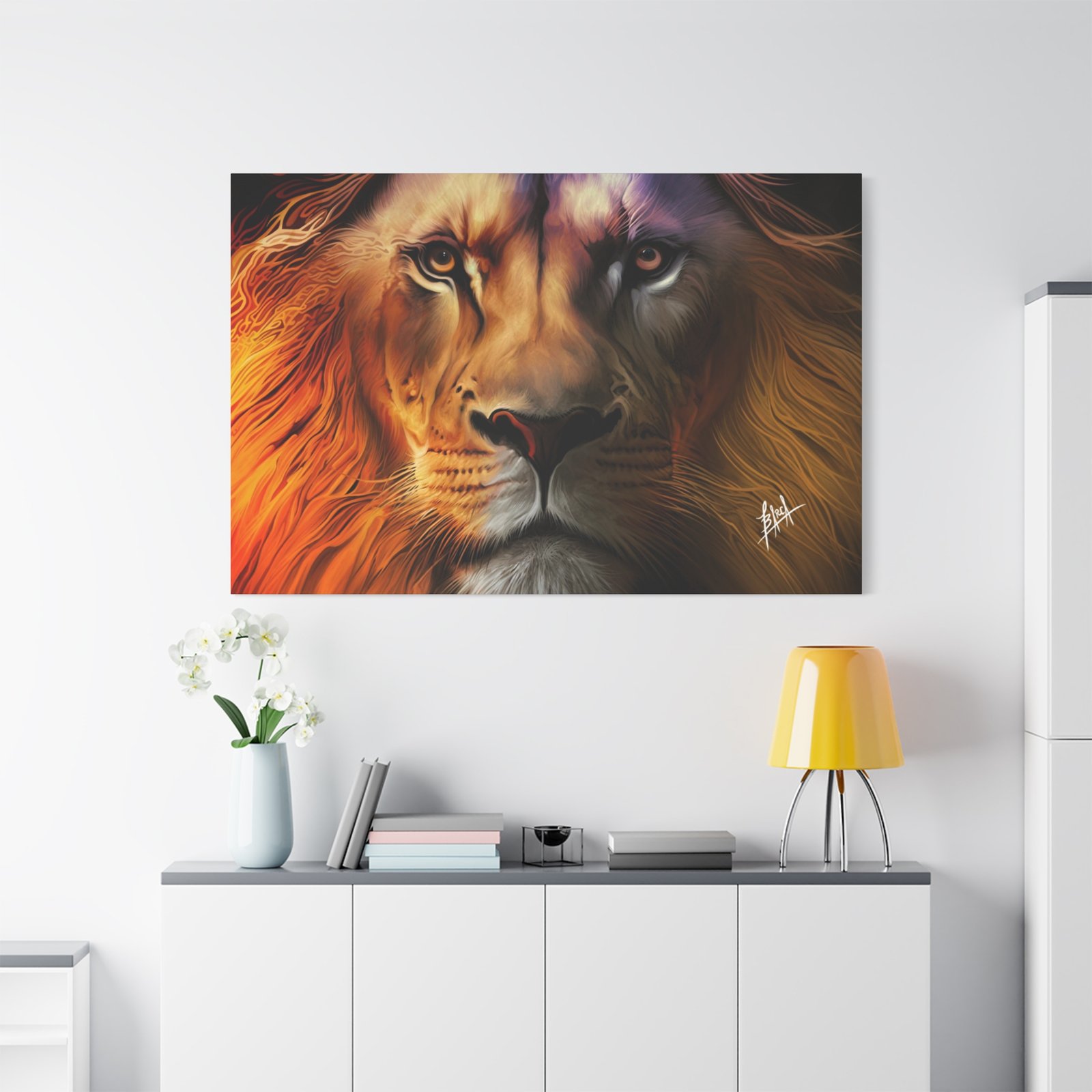 Animal Art Canvas - Majestic Lion Canvas Wall Art, Perfect for Animal Lovers, Home Decor, Gift for Nature Enthusiasts, Living Room Artwork, Bold Lion Portrait - Image 67
