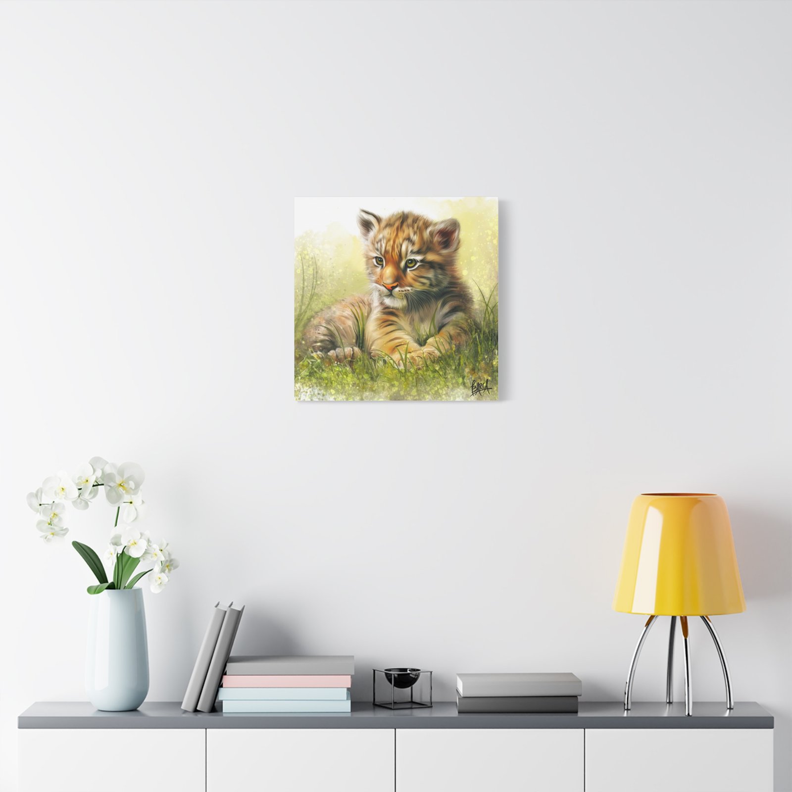 Animal Art Canvas - Tiger Cub Wall Art, Cute Animal Canvas Print for Nursery Decor, Baby Shower Gift, Wildlife Lover's Home Decor, Kid's Room Decoration - Image 23