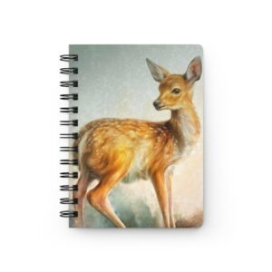 Animal Art Deer - Deer Nature-Inspired Spiral Bound Journal with Fawn Design, Wilderness Notebook, Eco-Friendly Diary, Perfect for Nature Lovers, Gift for [...]