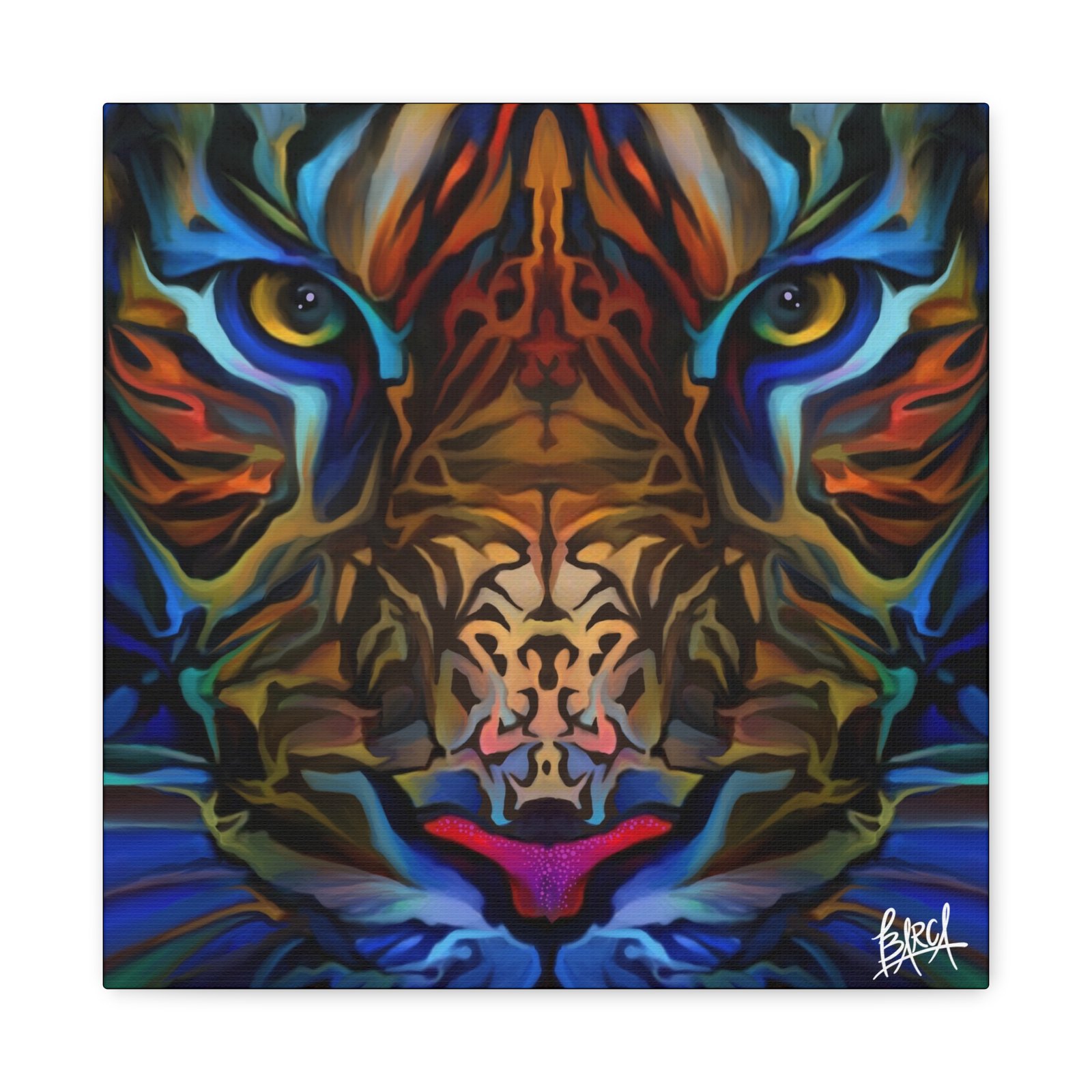 Animal Art Canvas - Portrait Vibrant Tiger Canvas Wall Art, Colorful Animal Decor, Modern Home Aesthetic, Gift for Art Lovers, Unique Wildlife Artwork - Image 81