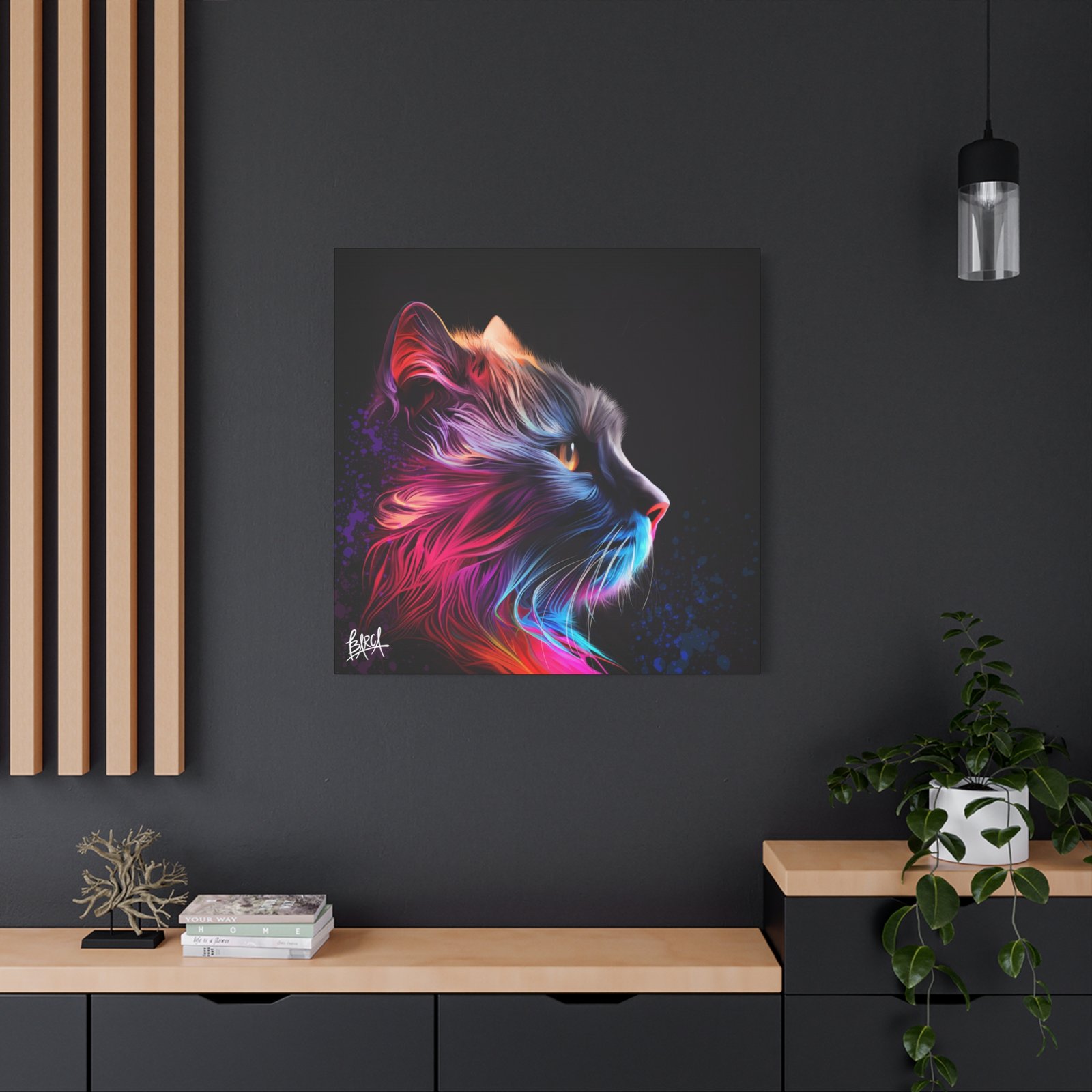 Animal Art Canvas - Vibrant Cat Wall Art Canvas, Colorful Pet Decor, Home Decoration, Gift for Cat Lovers, Feline Art Print, Animal Lover Gift - Image 40