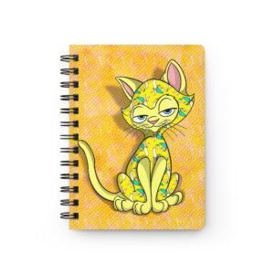 Sassy Cat Art - Vibrant Yellow Banana Sassy Cat-Themed Spiral Bound Journal, Cute Cat Notebook, Stylish Diary, Unique Gift for Cat Lovers, Fun Stationery, Colorful [...]