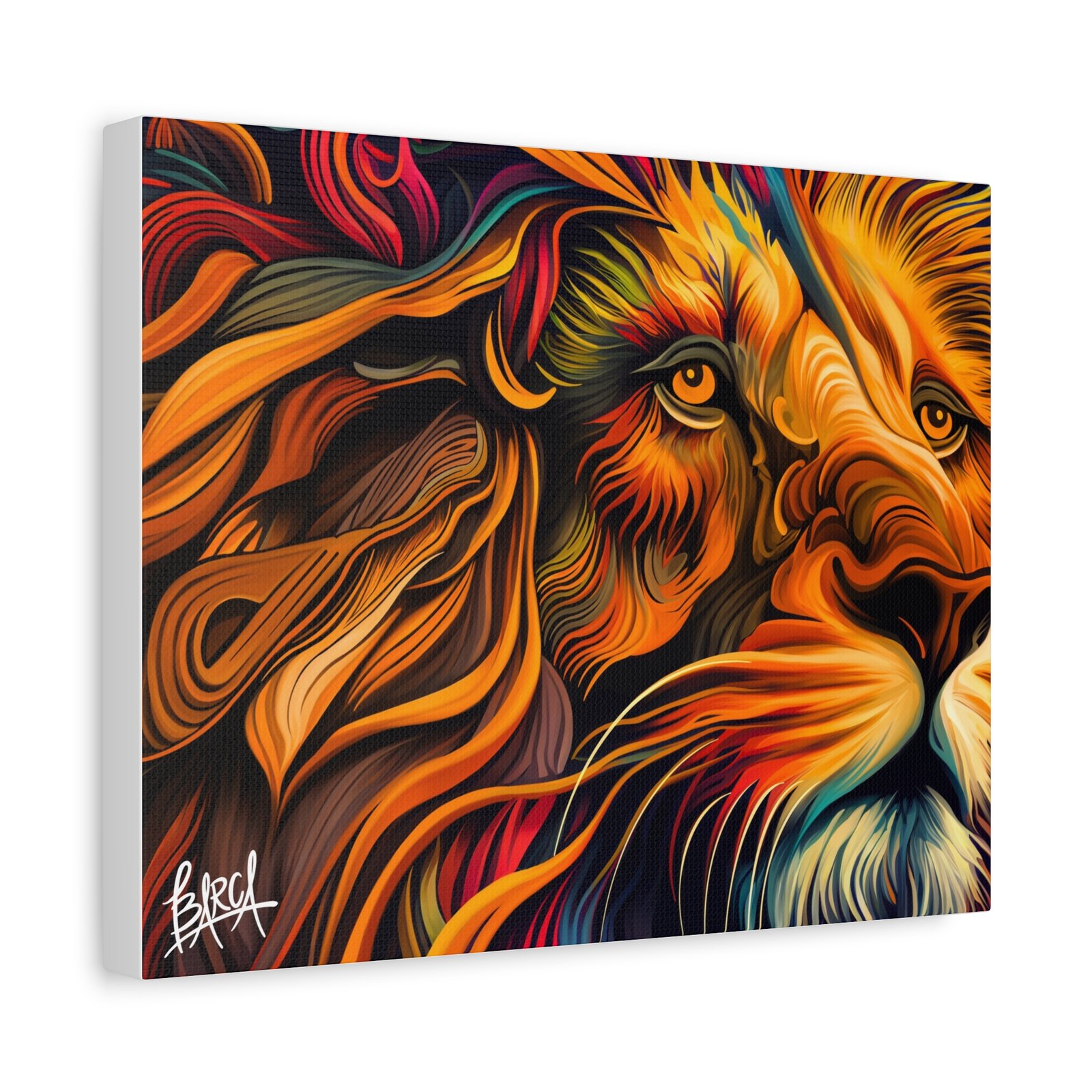 Animal Art Canvas - Colorful Lion Canvas Art, Wall Decor, Animal Portrait, Vibrant Home Decor, Wildlife Art, Gift for Animal Lovers, Modern Art Piece - Image 10