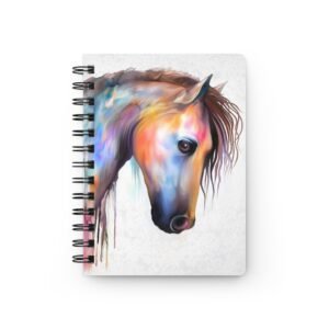 Animal Art Horse - Spiral Bound Journal with Colorful Horse Design | Artistic Notebook for Horse Lovers | Perfect Gift for Writers, Students, Artists, [...]