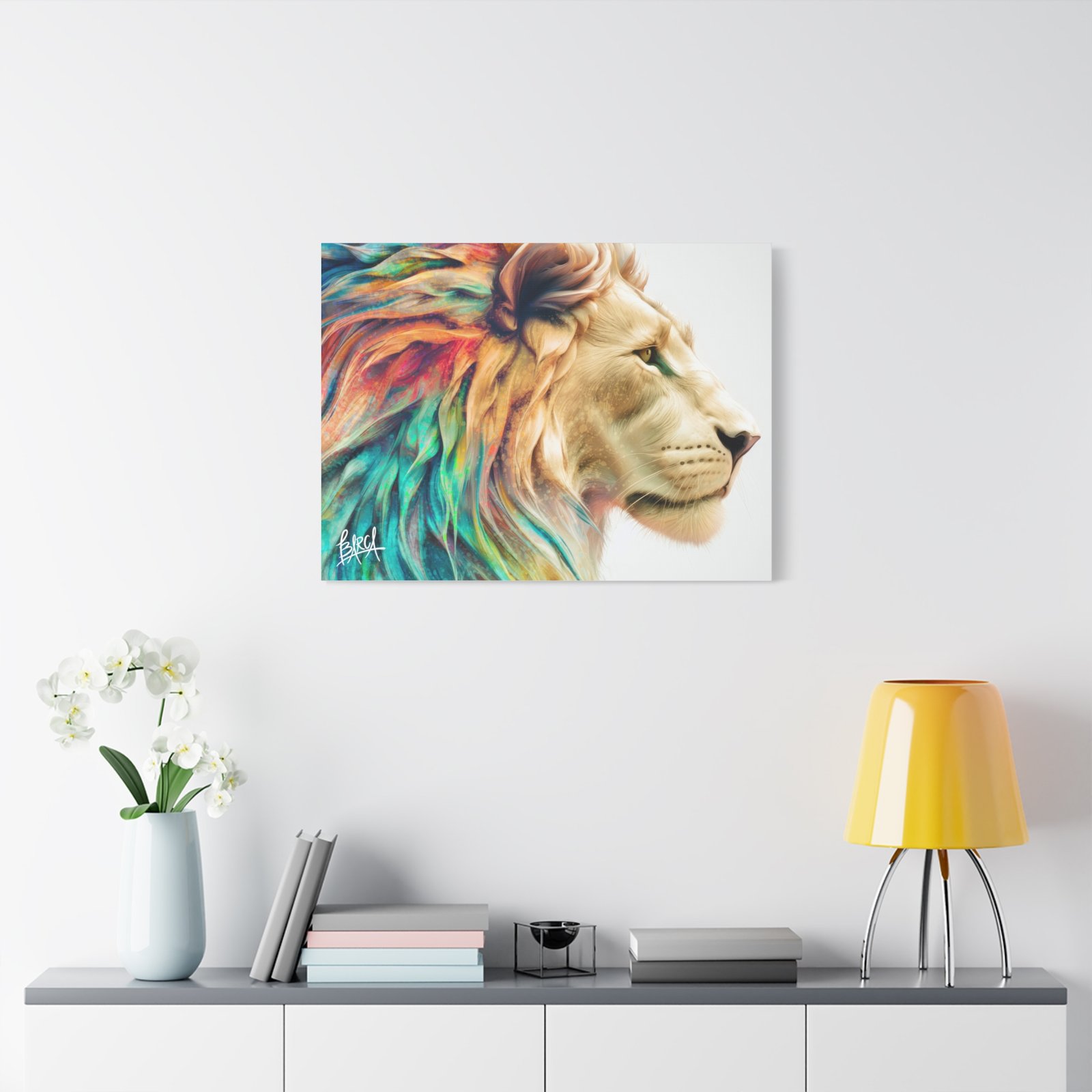 Animal Art Canvas - Vibrant Lion Canvas Wall Art, Colorful Stretched Canvas, Home Decor, Animal Art, Gift for Animal Lovers, Living Room Decoration - Image 39
