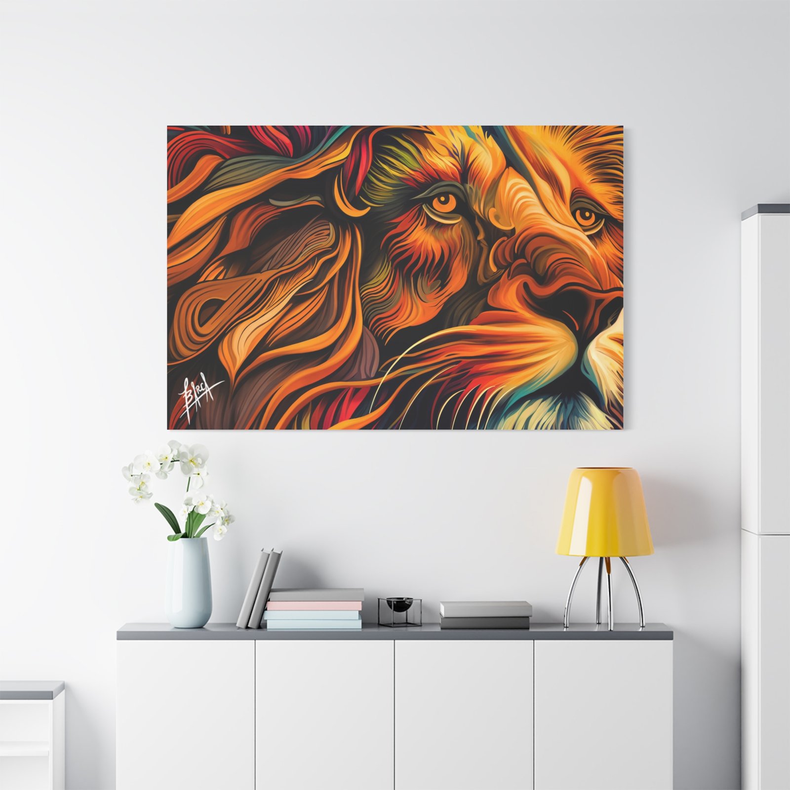 Animal Art Canvas - Vibrant Lion Canvas Art | Colorful Wall Decor, Animal Lover Gift, Living Room Accent, Nature Inspired Decoration, Unique Home Art - Image 63