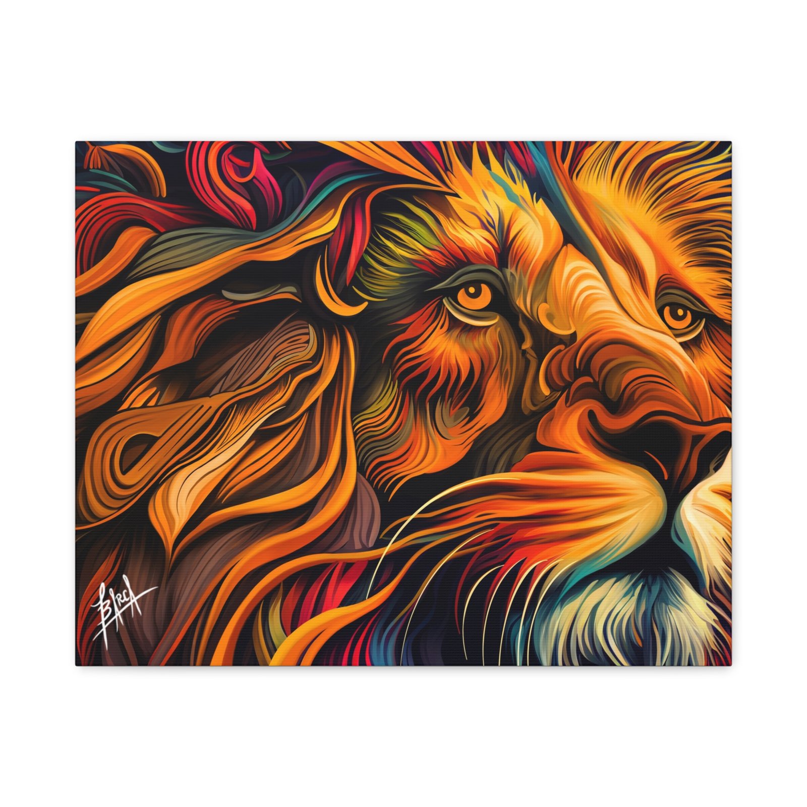 Animal Art Canvas - Vibrant Lion Canvas Art | Colorful Wall Decor, Animal Lover Gift, Living Room Accent, Nature Inspired Decoration, Unique Home Art - Image 21