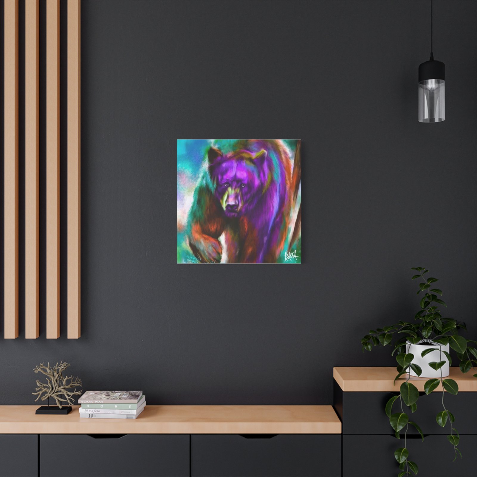 Animal Art Canvas - Portrait Vibrant Bear Canvas Art, Colorful Wall Decor, Animal Lover Gift, Colorful Home Decor, Wildlife Artwork, Unique Art Piece - Image 92