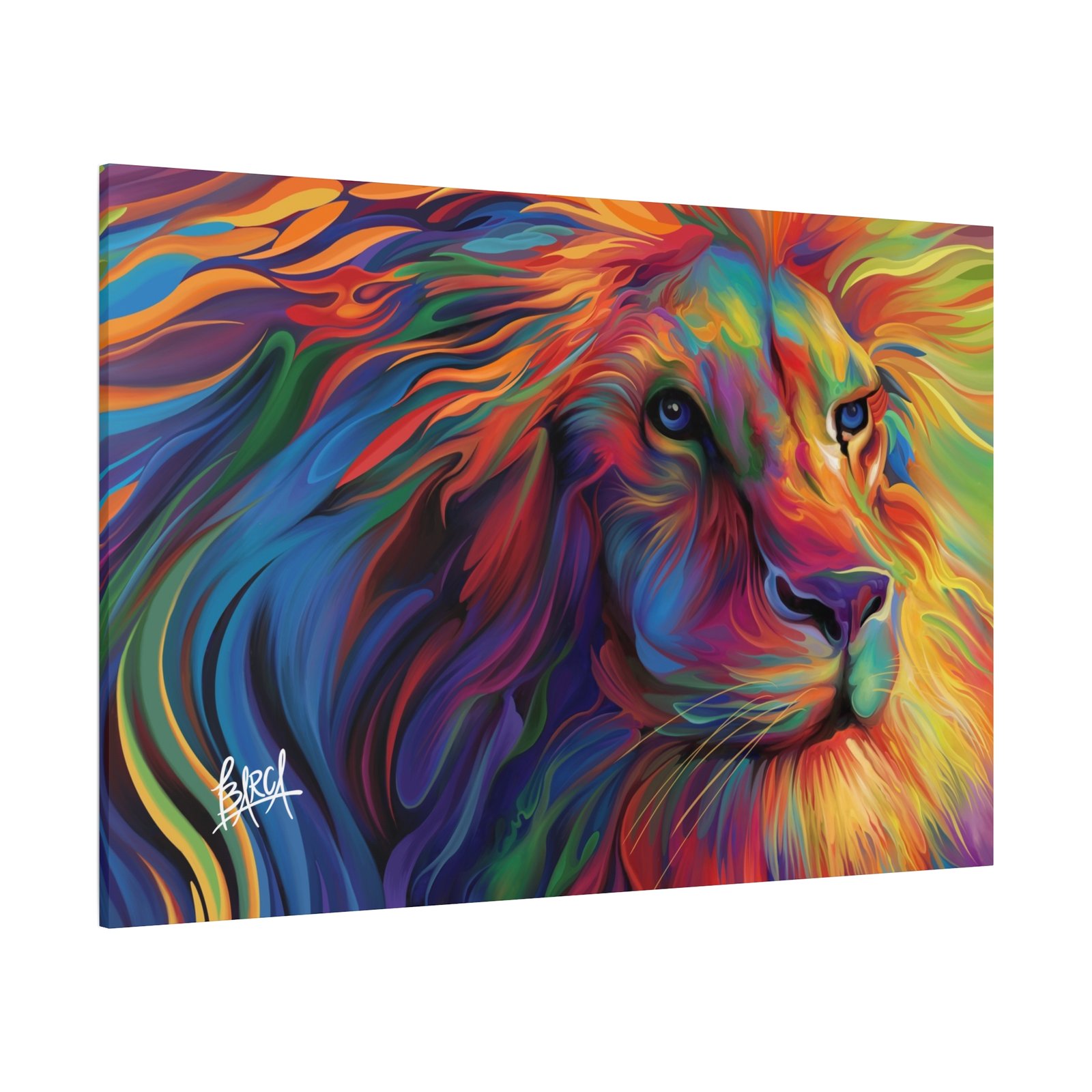 Animal Art Canvas - Vibrant Lion Canvas Art, Colorful Wall Decor, Animal Lover Gift, Bold Home Decoration, African Wildlife Art, Unique Art Piece - Image 82