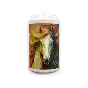 Candle -  Eco-Friendly Horse-Themed Scented Soy Candle | Aromatherapy | Home Decor | Gift for Horse Lovers | Relaxation | 13.75oz