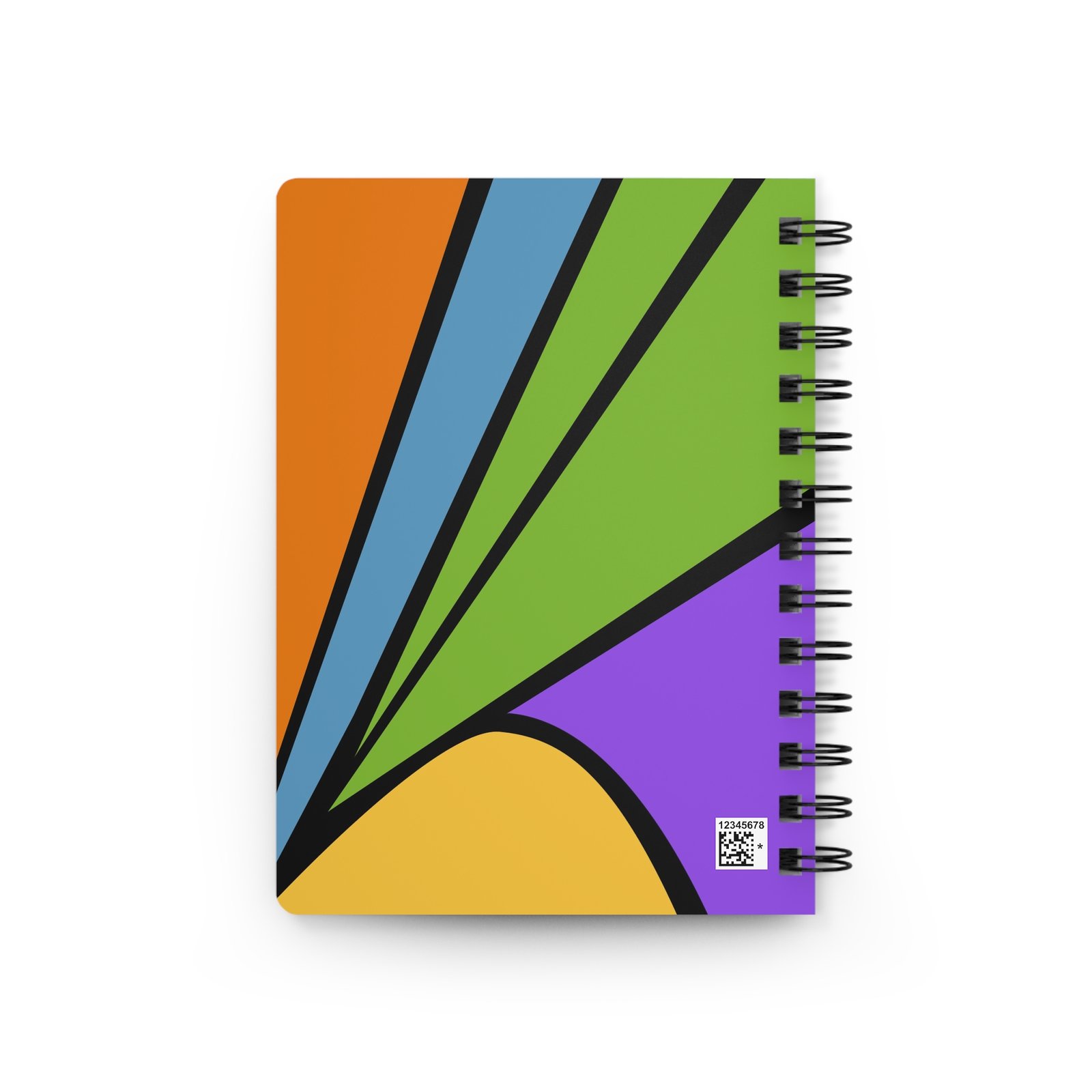 Animal Art Cat - Comic Cat Pop Art Cat Spiral Bound Journal - Image 2