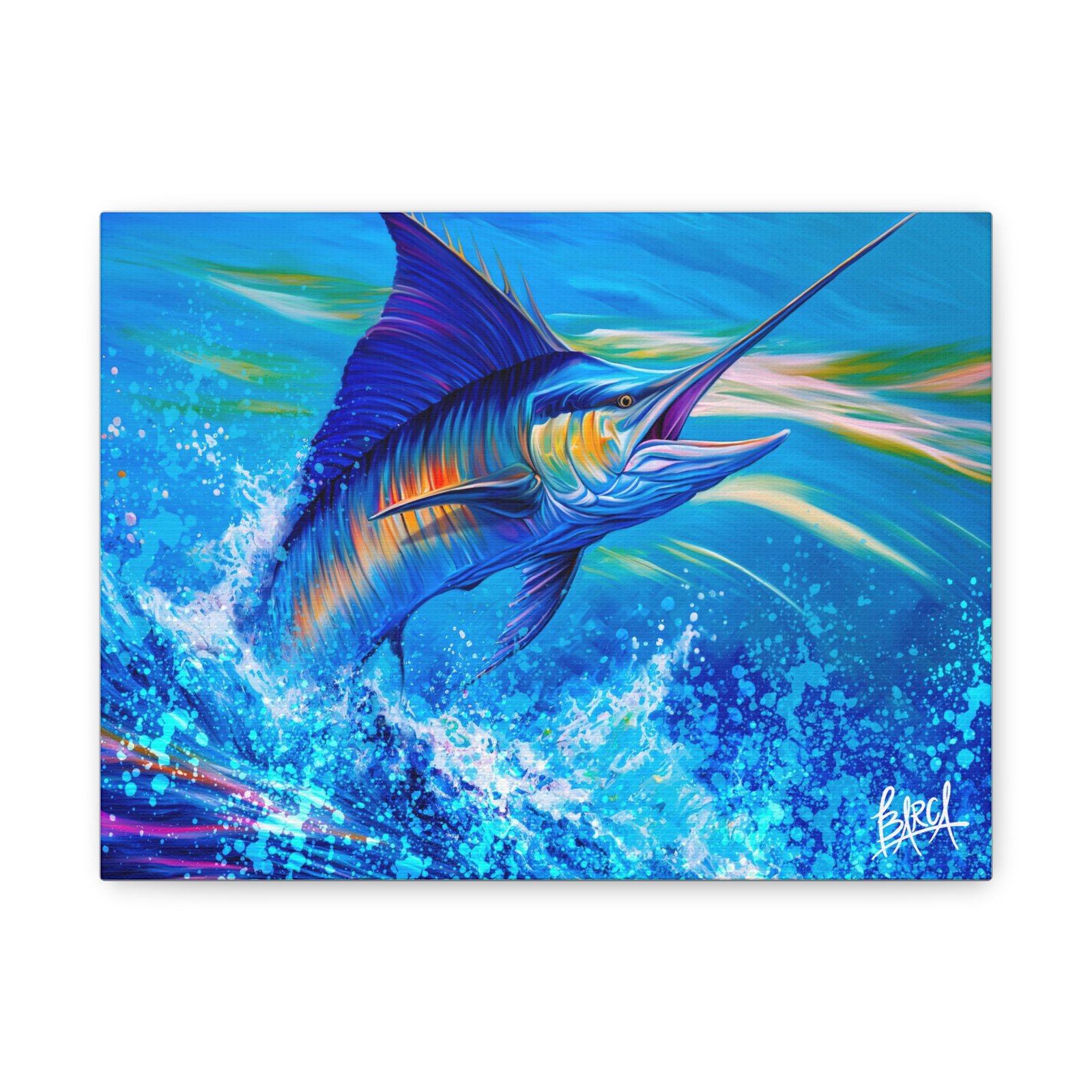 Animal Art Canvas - Vibrant Canvas Wall Art Print, Colorful Fish Decor, Deep Sea Home Decor, Nautical Gift, Tropical Ocean Artwork - Image 5
