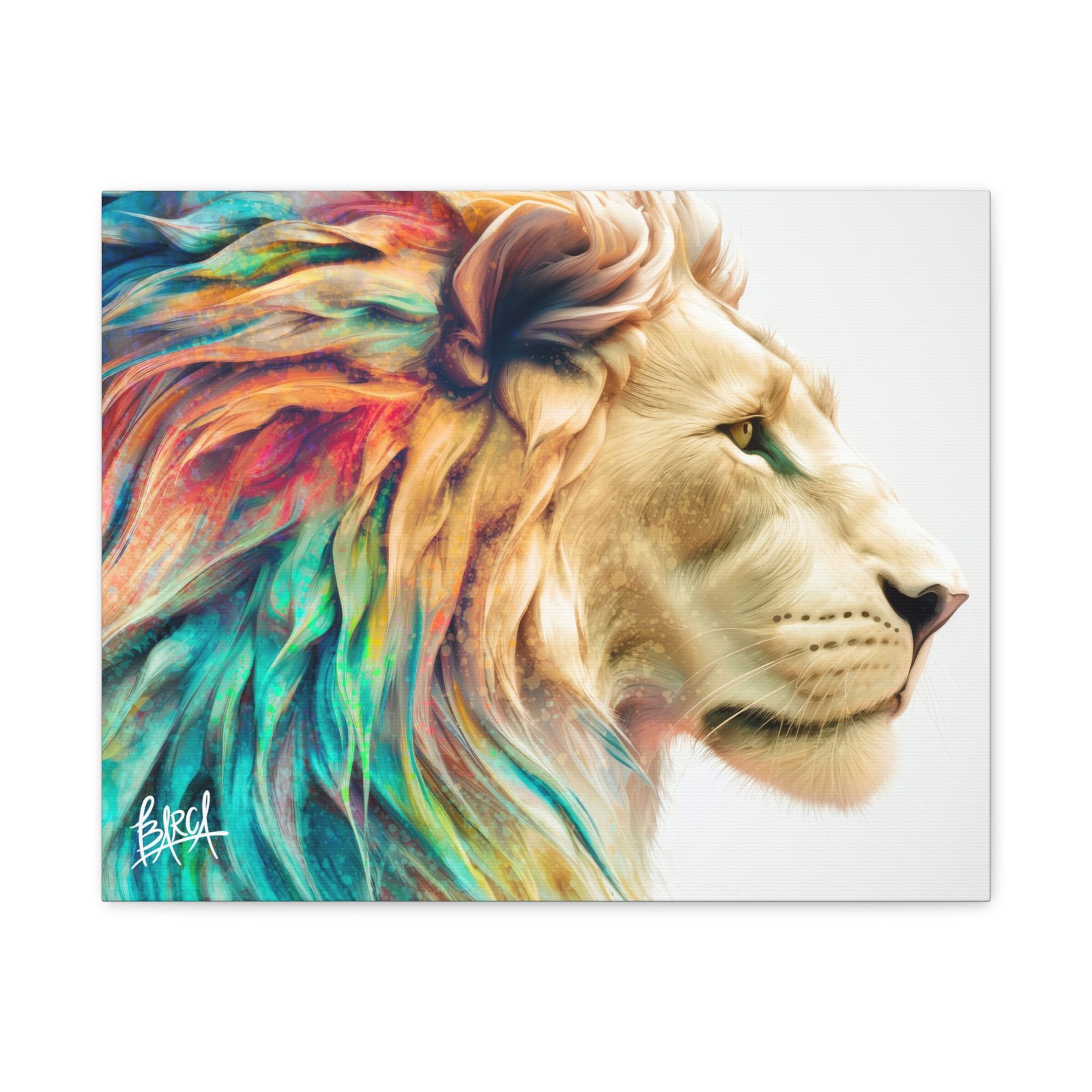 Animal Art Canvas - Vibrant Lion Canvas Wall Art, Colorful Stretched Canvas, Home Decor, Animal Art, Gift for Animal Lovers, Living Room Decoration - Image 17