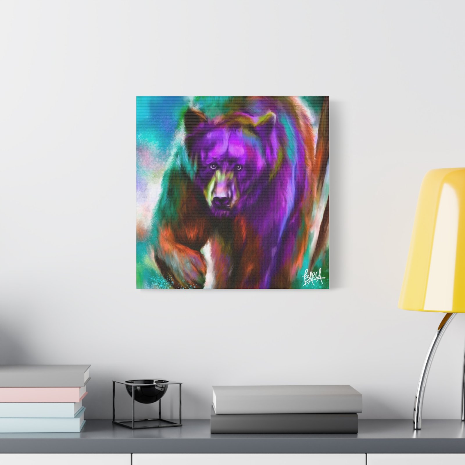 Animal Art Canvas - Portrait Vibrant Bear Canvas Art, Colorful Wall Decor, Animal Lover Gift, Colorful Home Decor, Wildlife Artwork, Unique Art Piece - Image 83