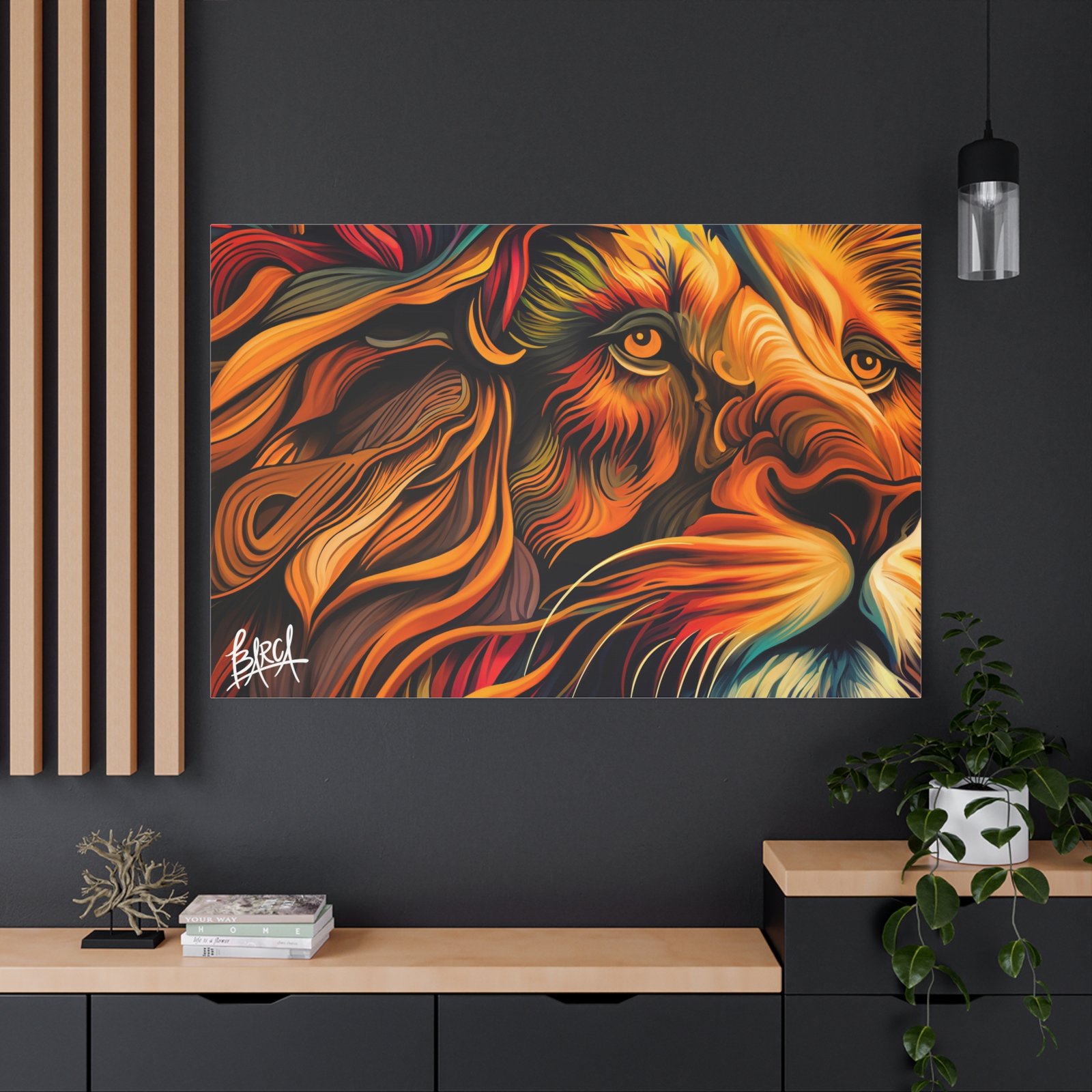 Animal Art Canvas - Colorful Lion Canvas Art, Wall Decor, Animal Portrait, Vibrant Home Decor, Wildlife Art, Gift for Animal Lovers, Modern Art Piece - Image 64